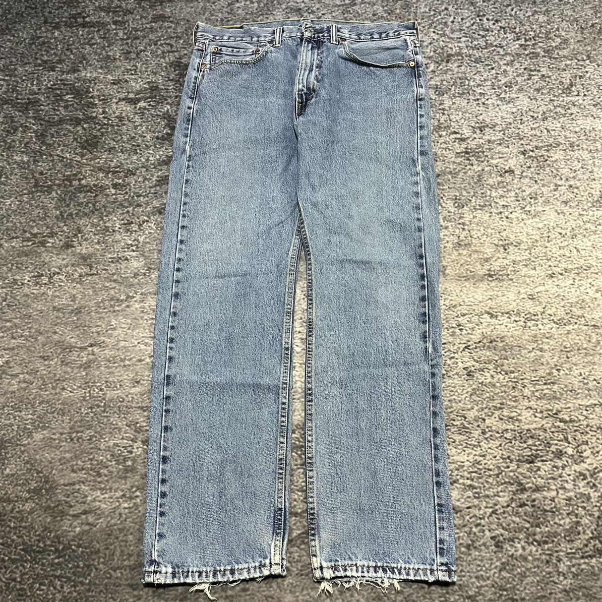 Levi's Vintage Levi's 505 Grunge Skater 2000s Blue Jeans 35x32 Size US 35 - 2 Thumbnail