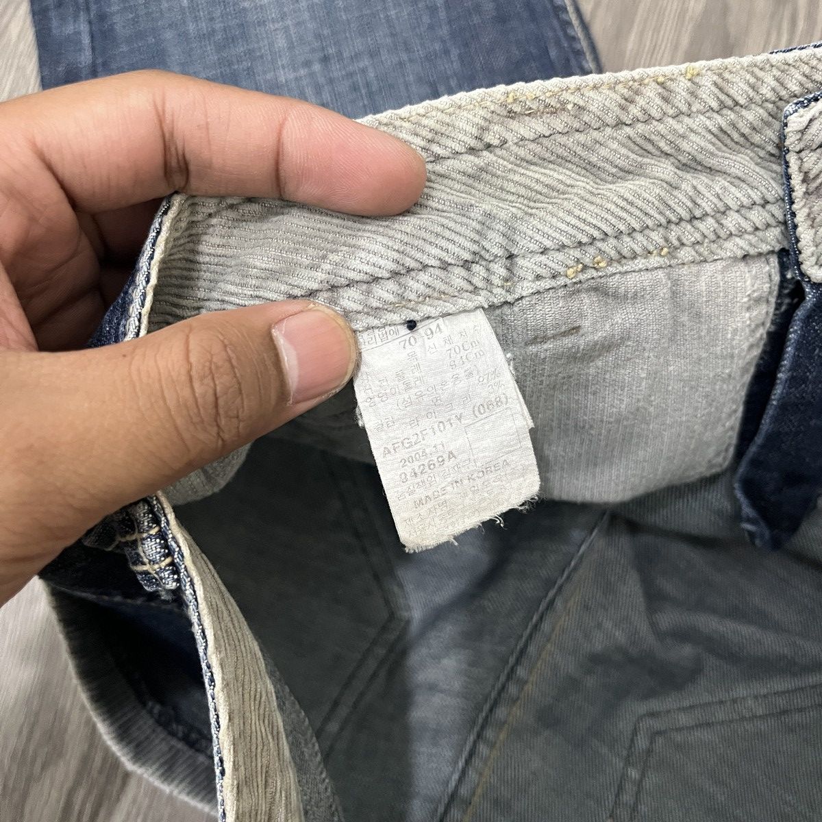 14th Addiction FUBU COLLECTION - Flared Jeans Corduroy Pocket Fatigue Size US 27 - 11 Thumbnail