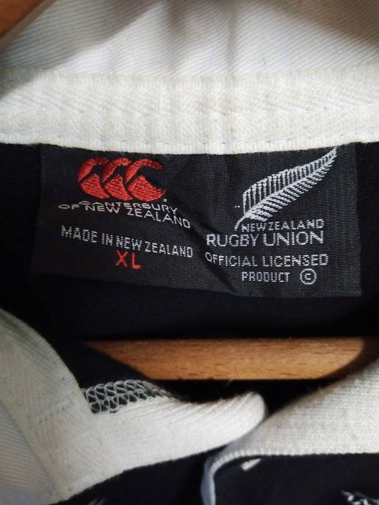 Canterbury of New Zealand 90s Vintage Canterbury All Black New Zealand Rugby Team Size US XL / EU 56 / 4 - 3 Thumbnail