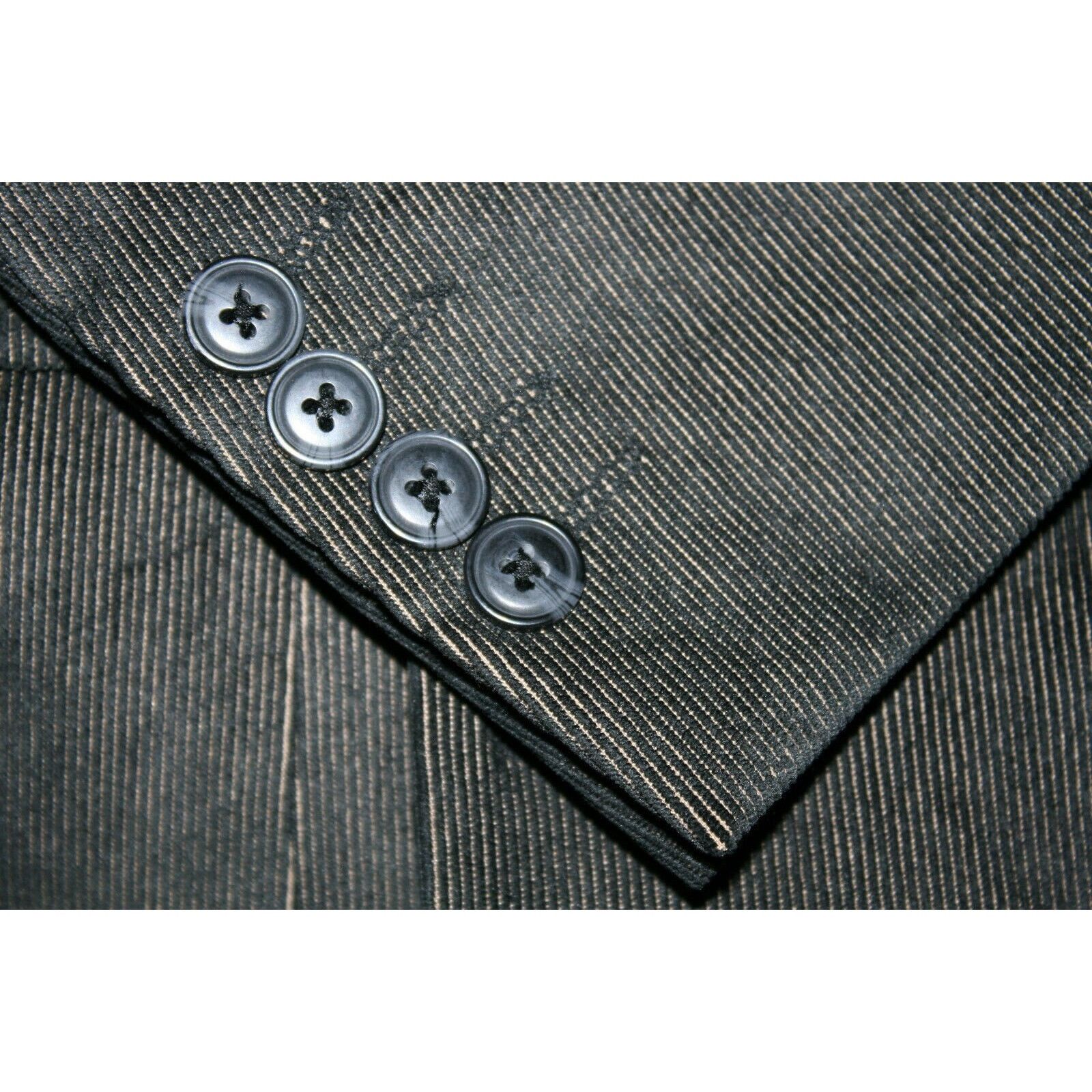 Pronto Uomo 40R Pronto Uomo Mens Blue/Brown Mens Corduroy Blazer Size 40R - 10 Thumbnail
