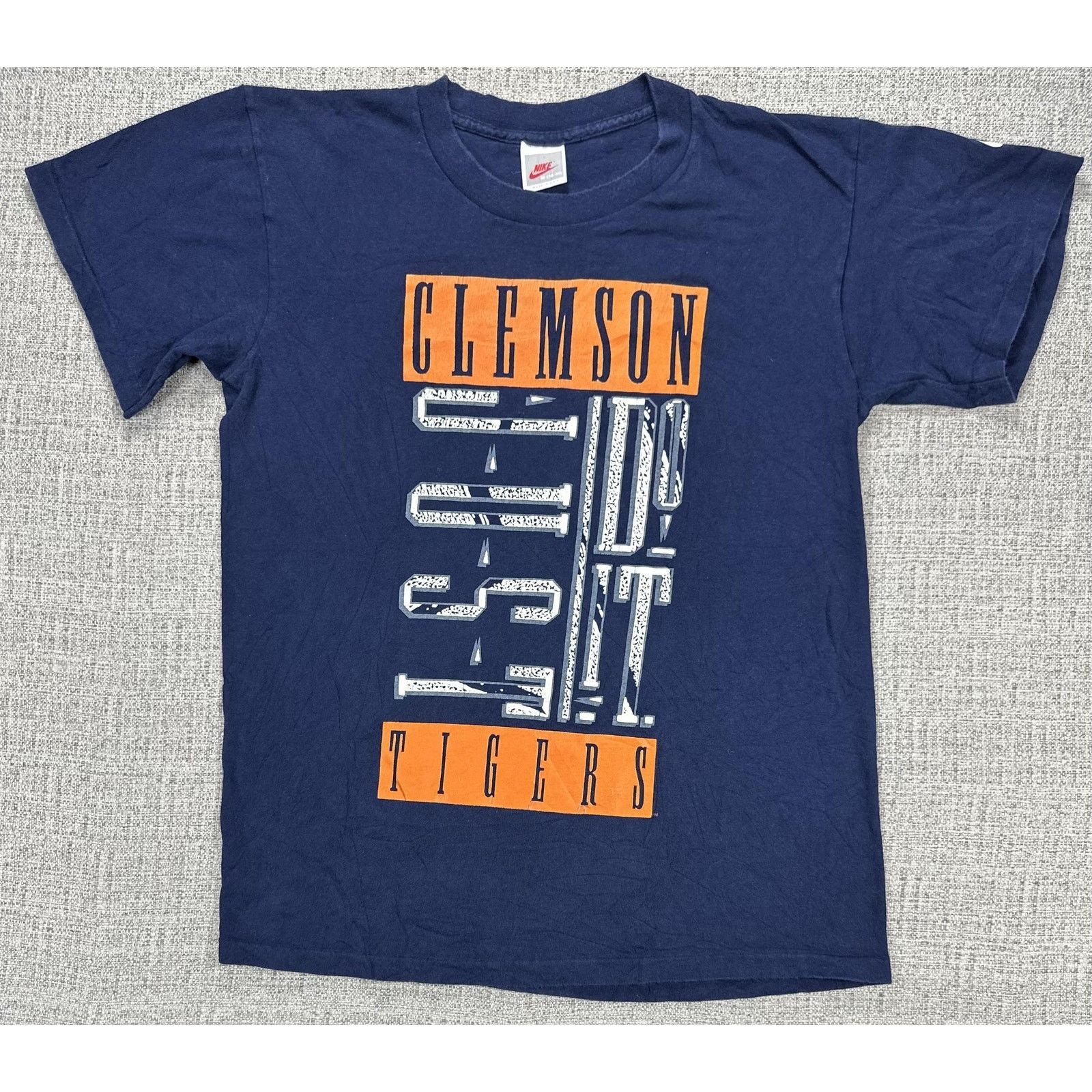 Nike Clemson Tigers Shirt Sz M Blue Just Do It NCAA Nike 90s USA Size US M / EU 48-50 / 2 - 1 Thumbnail