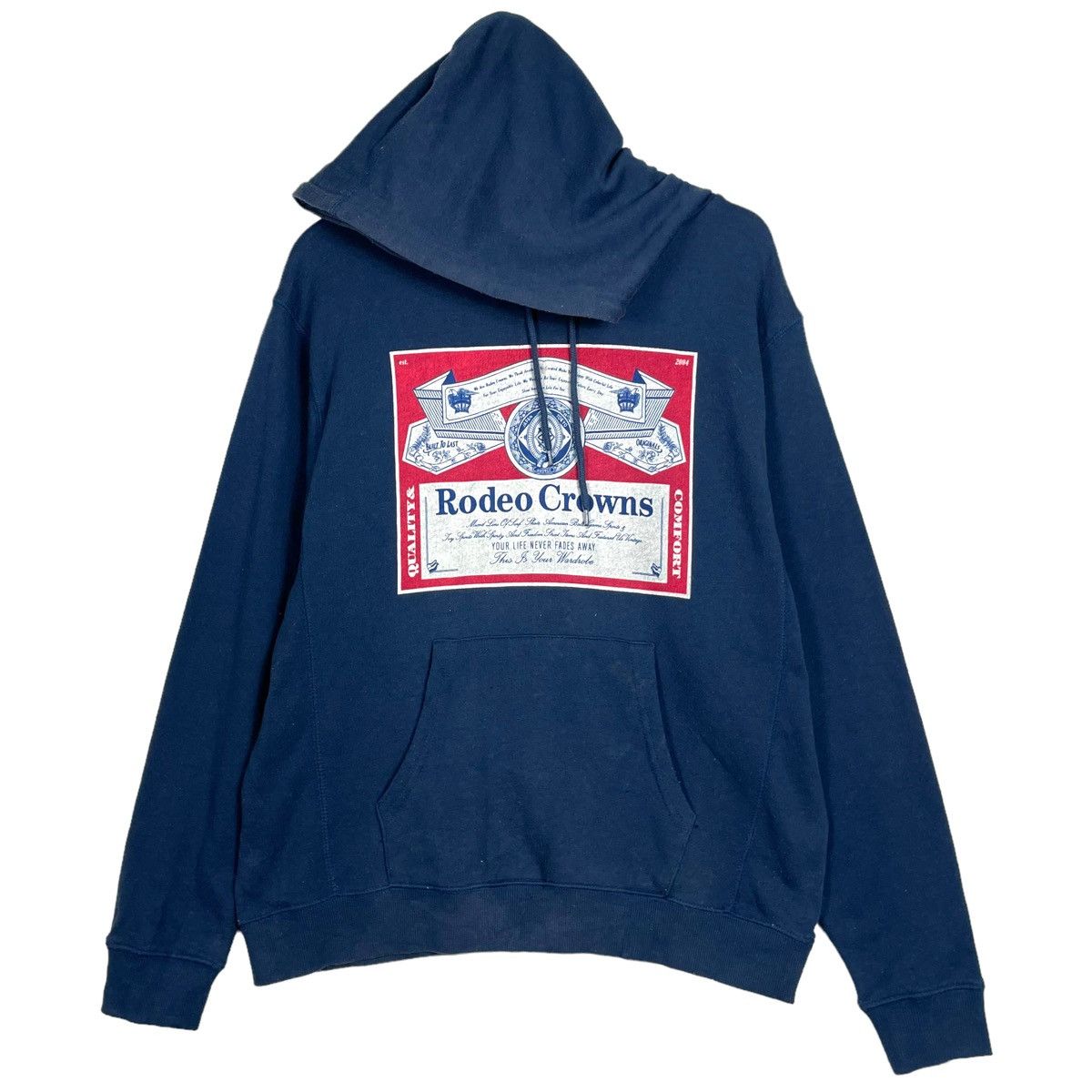 Budweiser × Japanese Brand STEAL💥RODEO CROWN PULLOVER HOODIE RIPOFF BUDWEISER Size US M / EU 48-50 / 2 - 1 Thumbnail