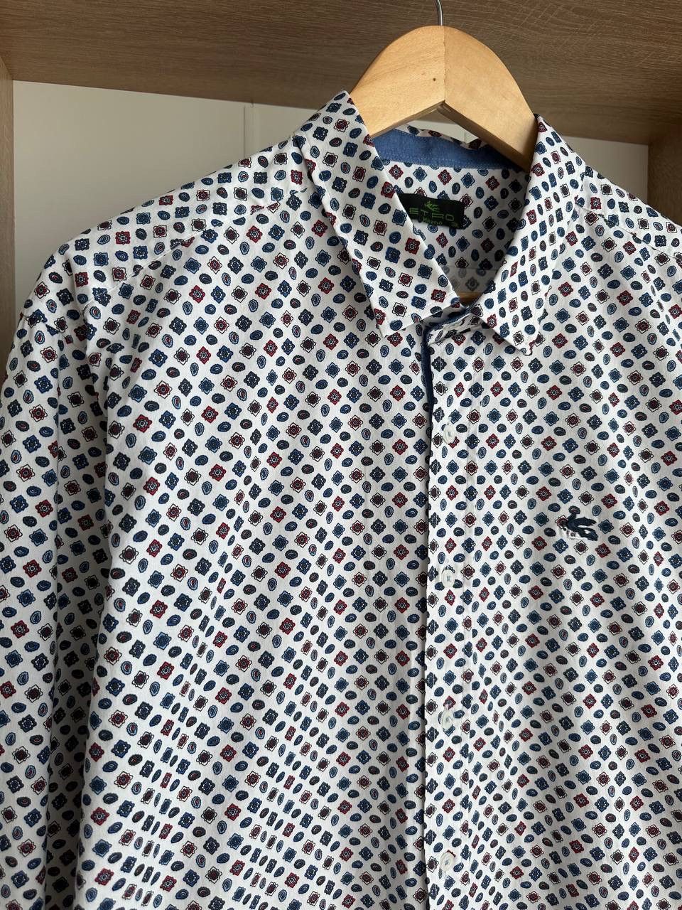 Etro × Vintage Vintage Mens Etro Italy Floral Print Button-Up Shirt Size US M / EU 48-50 / 2 - 10 Thumbnail