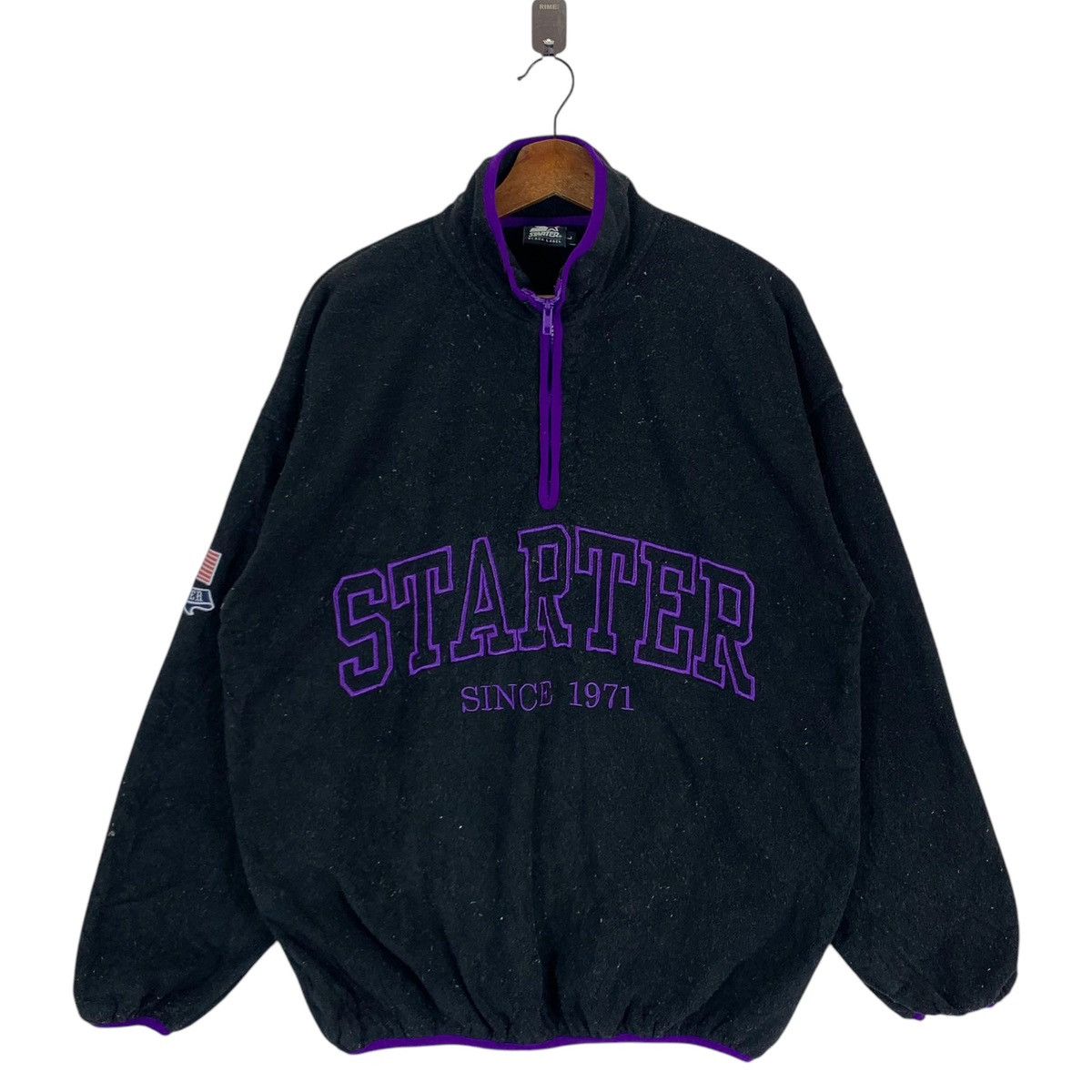 Starter × Vintage VINTAGE 90s STARTER BLACK LABEL SPORTSWEAR FLEECE SWEATER Size US L / EU 52-54 / 3 - 1 Thumbnail