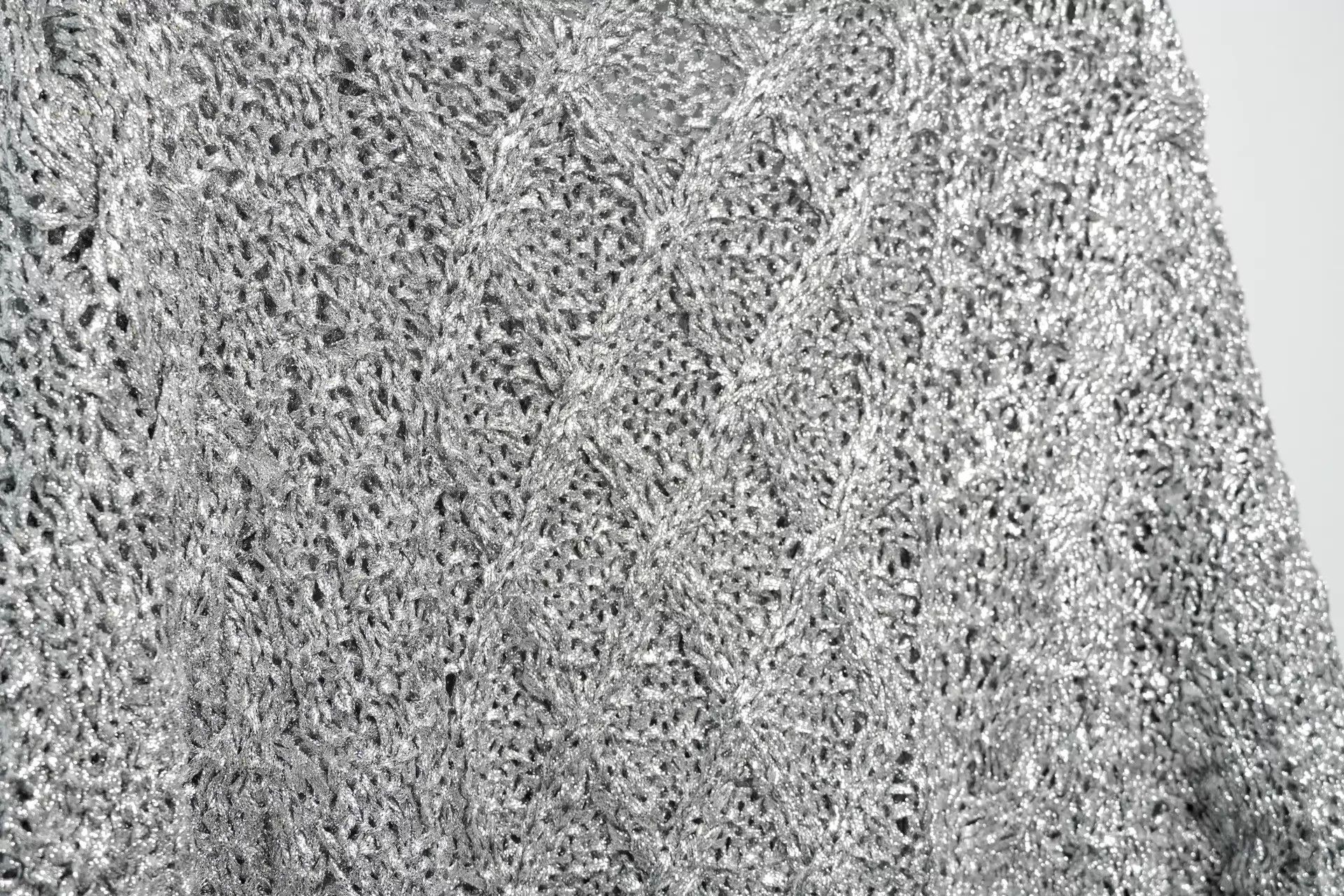 Yohji Yamamoto Yohji Yamamoto 80ss Shimmering Diamond Knit Sweater Size US M / EU 48-50 / 2 - 5 Thumbnail