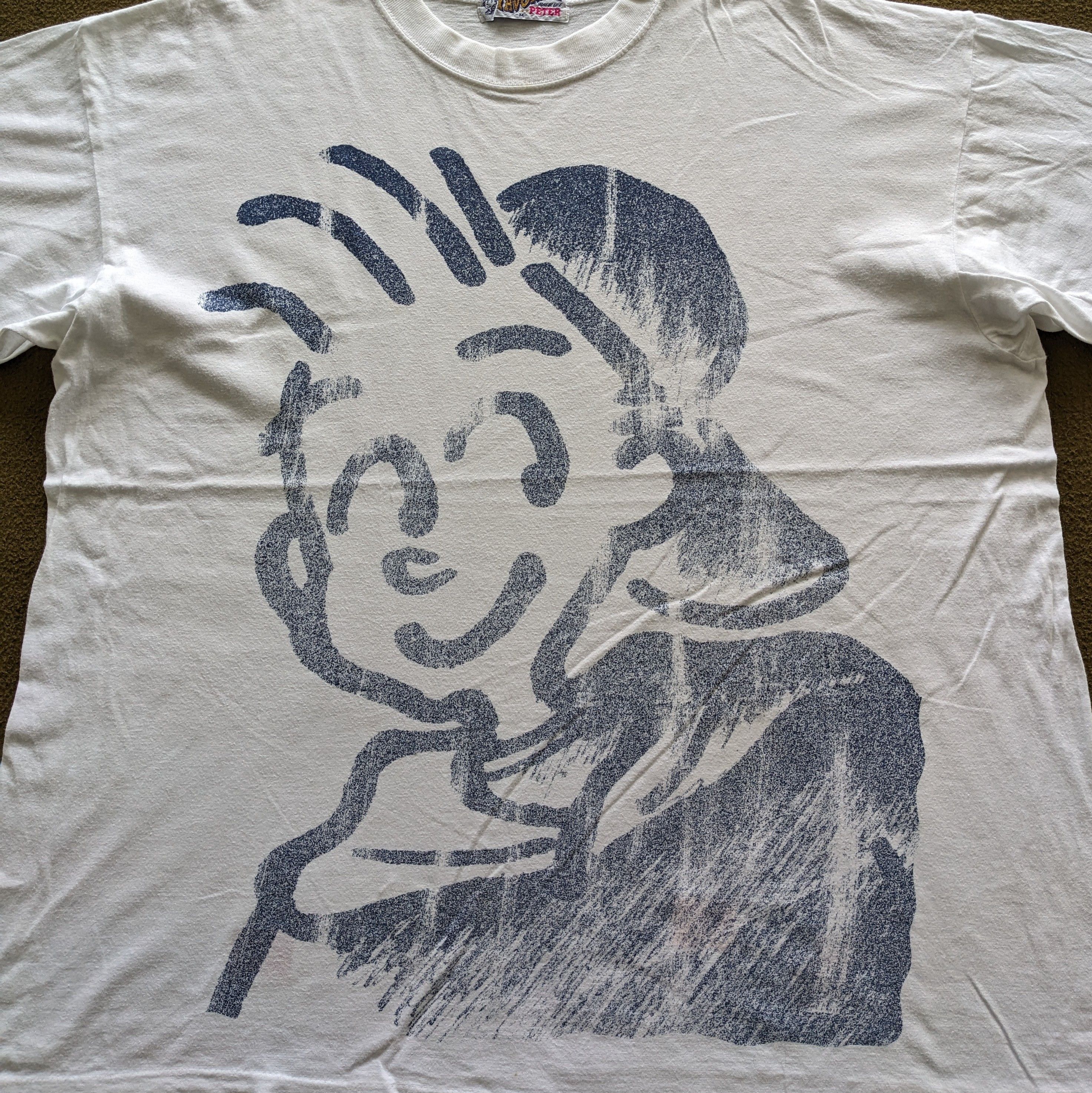 Vintage Vintage 90's Joyful Life Peter Cartoon T-shirt Size US L / EU 52-54 / 3 - 2 Thumbnail