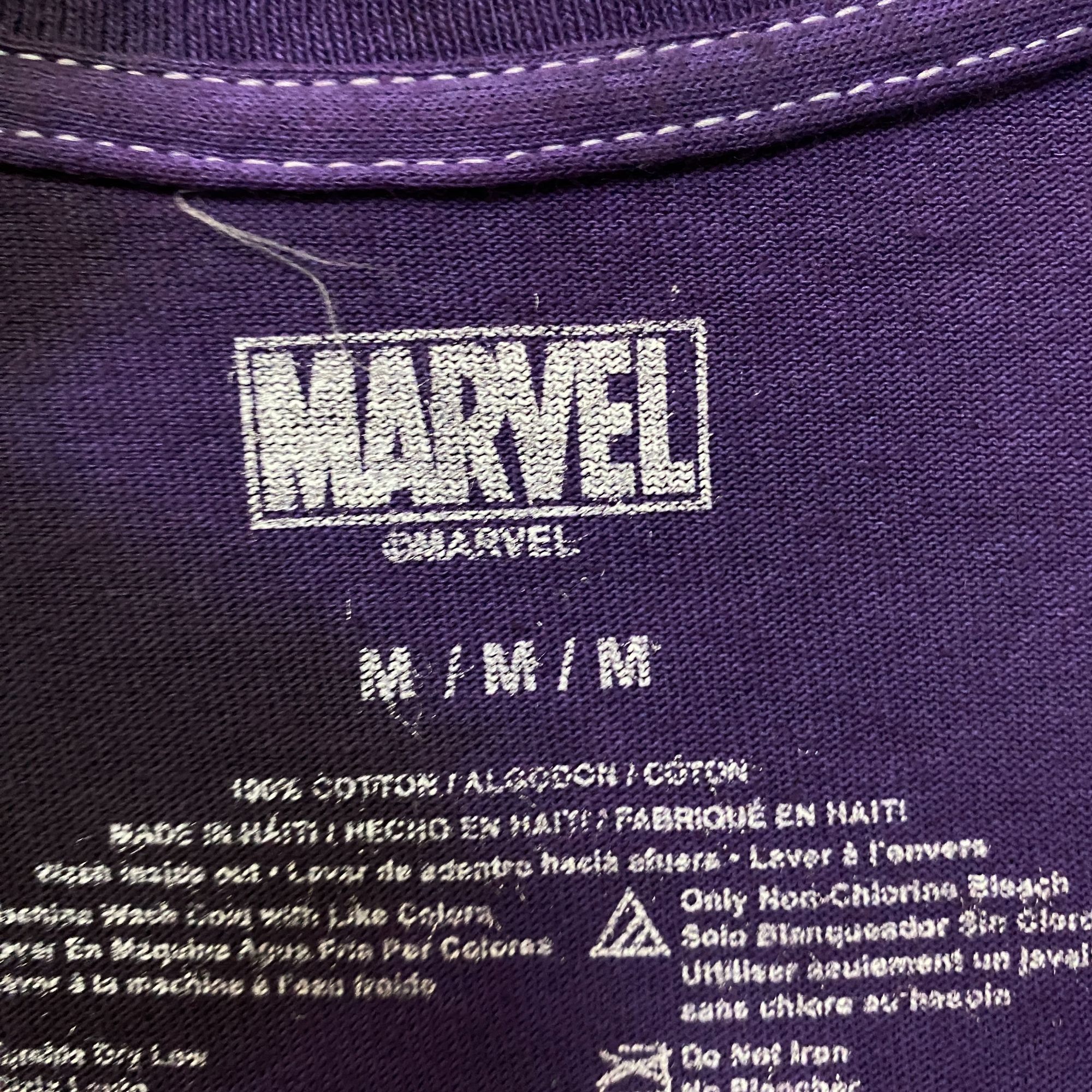 Marvel Comics Venom purple/black split dye Tshirt size medium Size US M / EU 48-50 / 2 - 4 Thumbnail