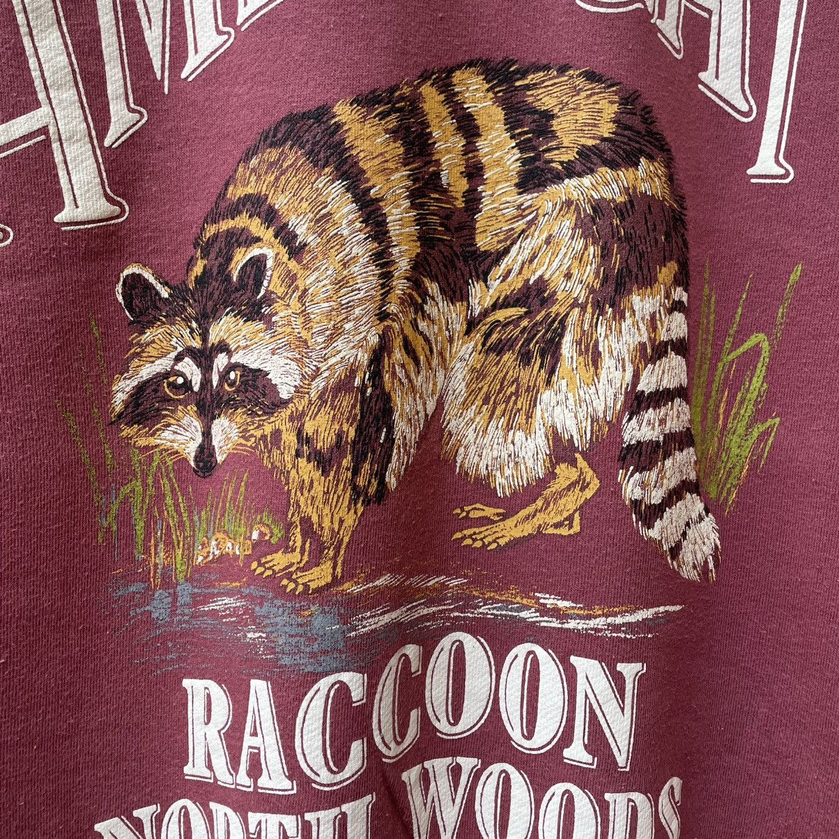 Vintage 🔥Vintage Racoon America North Wood Big Image Sweatshirts Size US M / EU 48-50 / 2 - 6 Thumbnail