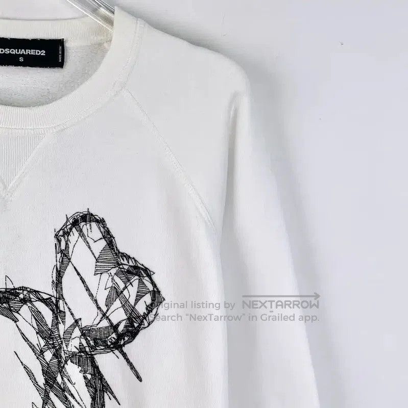 Dsquared2 DSQUARED2 White Cotton Sweatshirt for Women . Size S / US 4 / IT 40 - 2 Thumbnail
