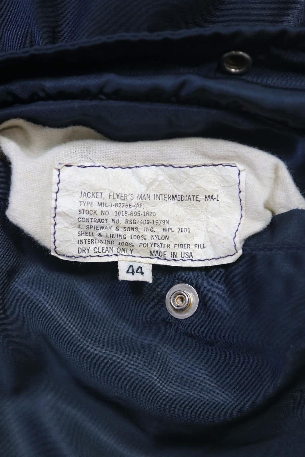 I. Spiewak And Sons 1970S SPIEWAK & SONS REVERSIBLE MA-1 PILOT BOMBER JACKET Size US L / EU 52-54 / 3 - 8 Thumbnail