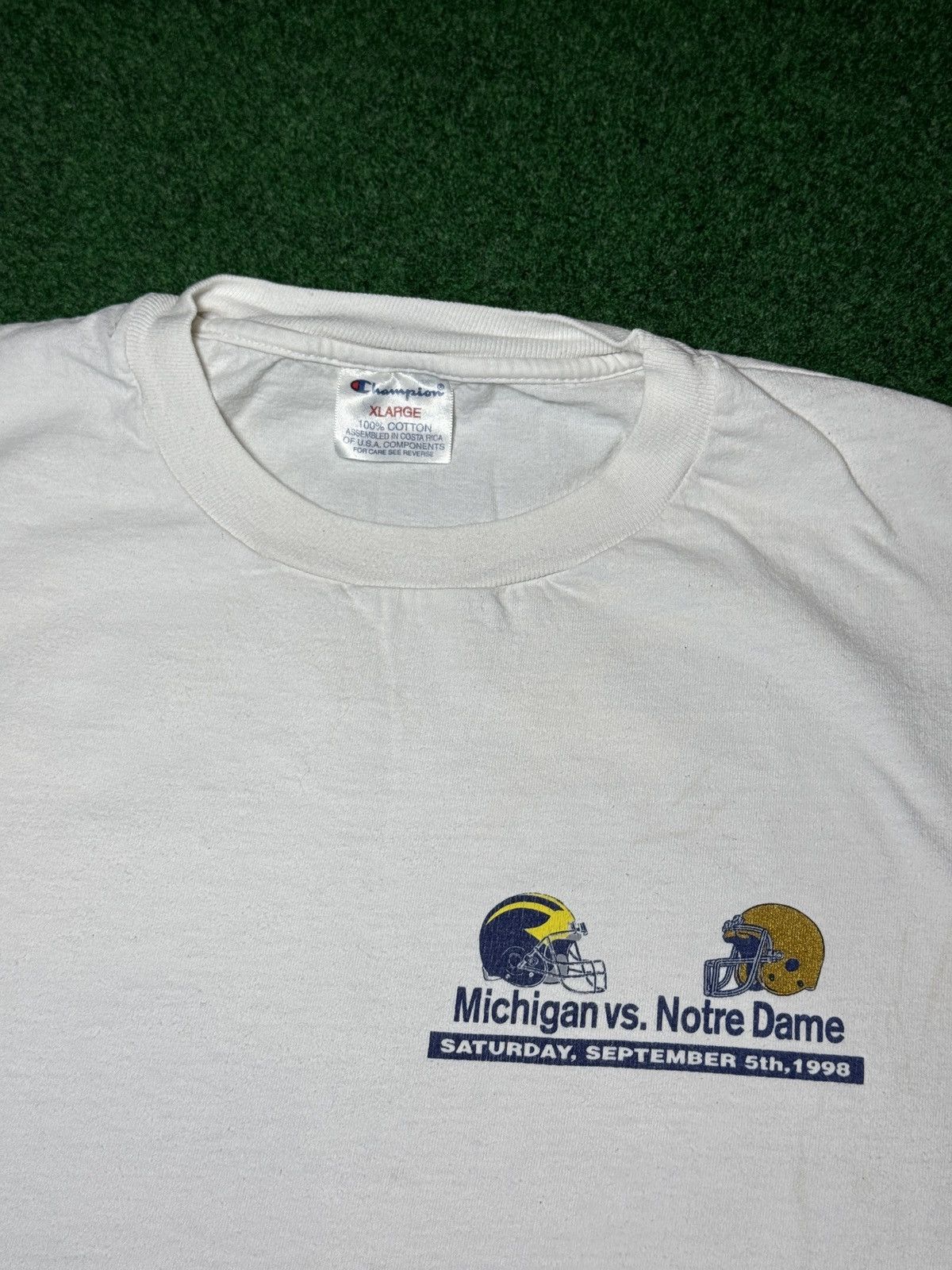 Champion Notre Dame Irish Football 90s College Football XLT Shirt Size US XL / EU 56 / 4 - 4 Thumbnail