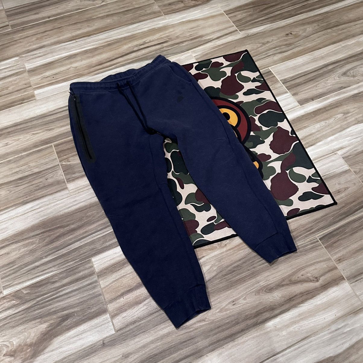 Nike Navy blue Nike Tech Fleece Joggers Size US 38 / EU 54 - 4 Thumbnail