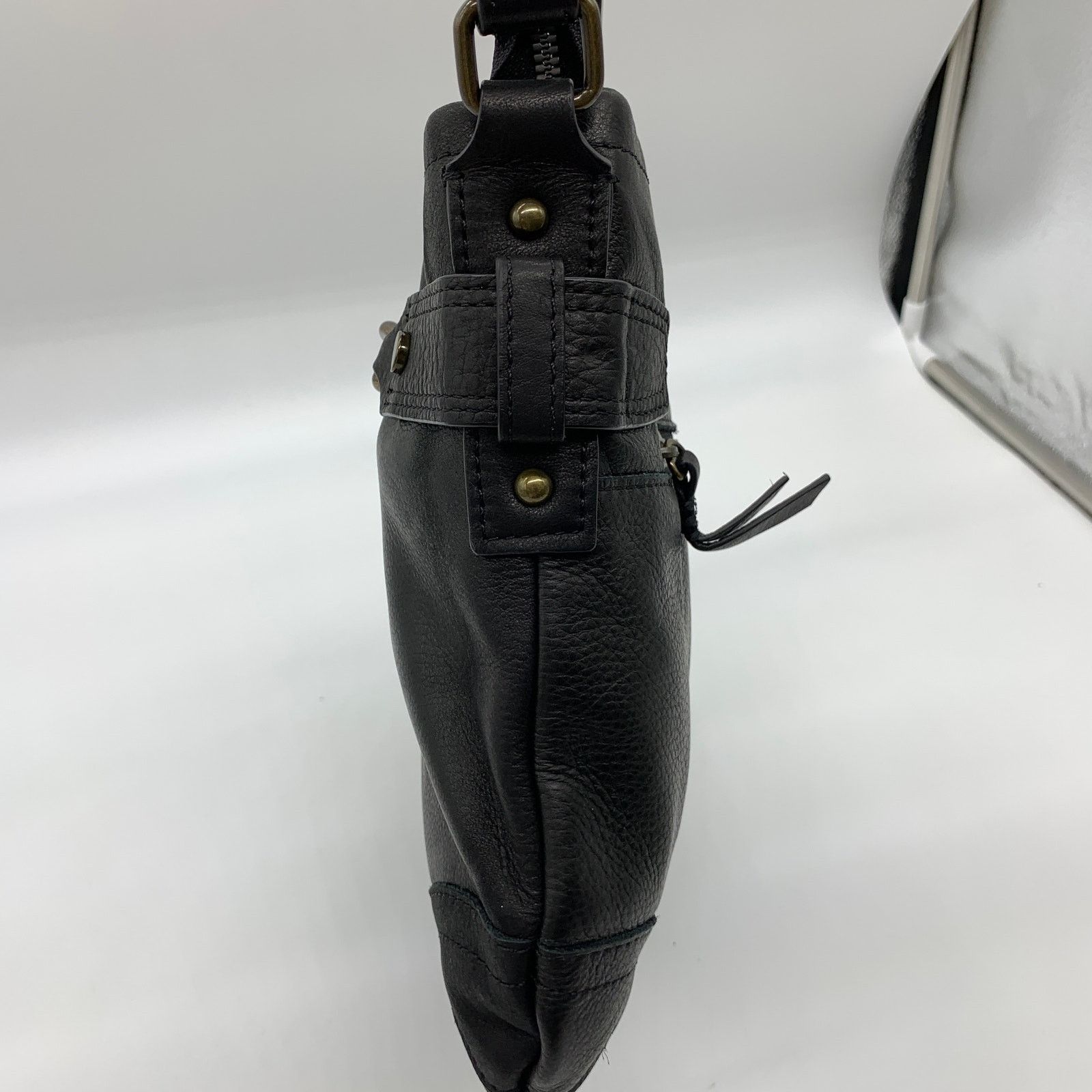 Other American Leather Co Elton Crossbody Purse Hunter Black Color Size ONE SIZE - 9 Thumbnail
