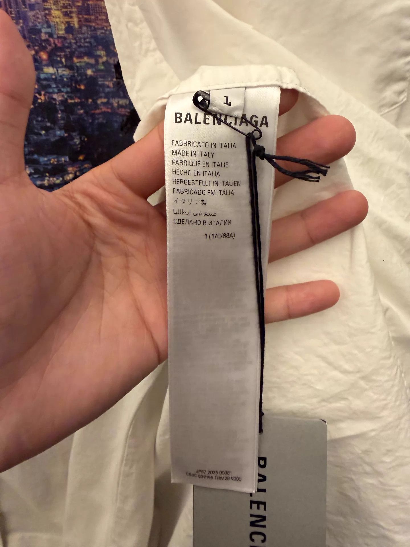 Balenciaga Balenciaga 26 LA Night Print Fake Two-Tone Jacket Size 1 Size US S / EU 44-46 / 1 - 4 Thumbnail