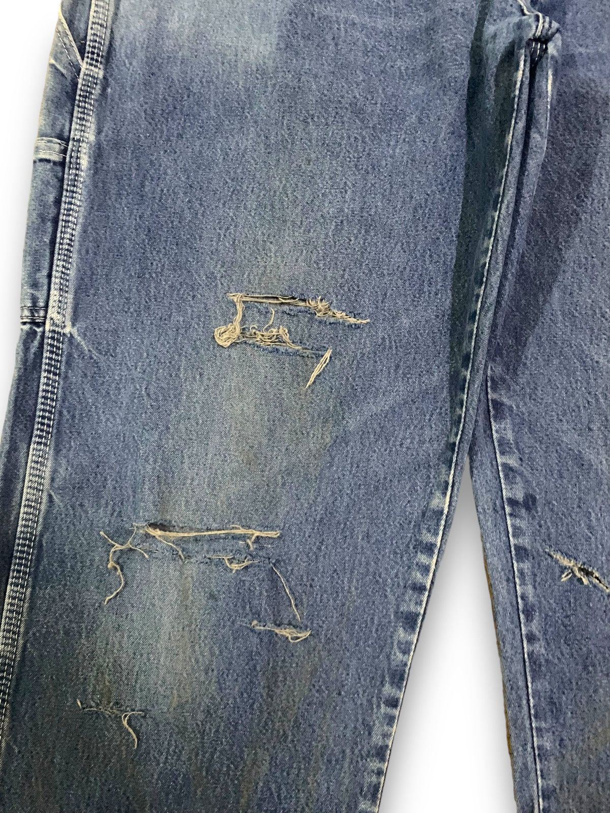 Dickies Vintage Dickies Blue Wash Baggy Distressed Carpenter Jeans Size US 40 / EU 56 - 6 Thumbnail