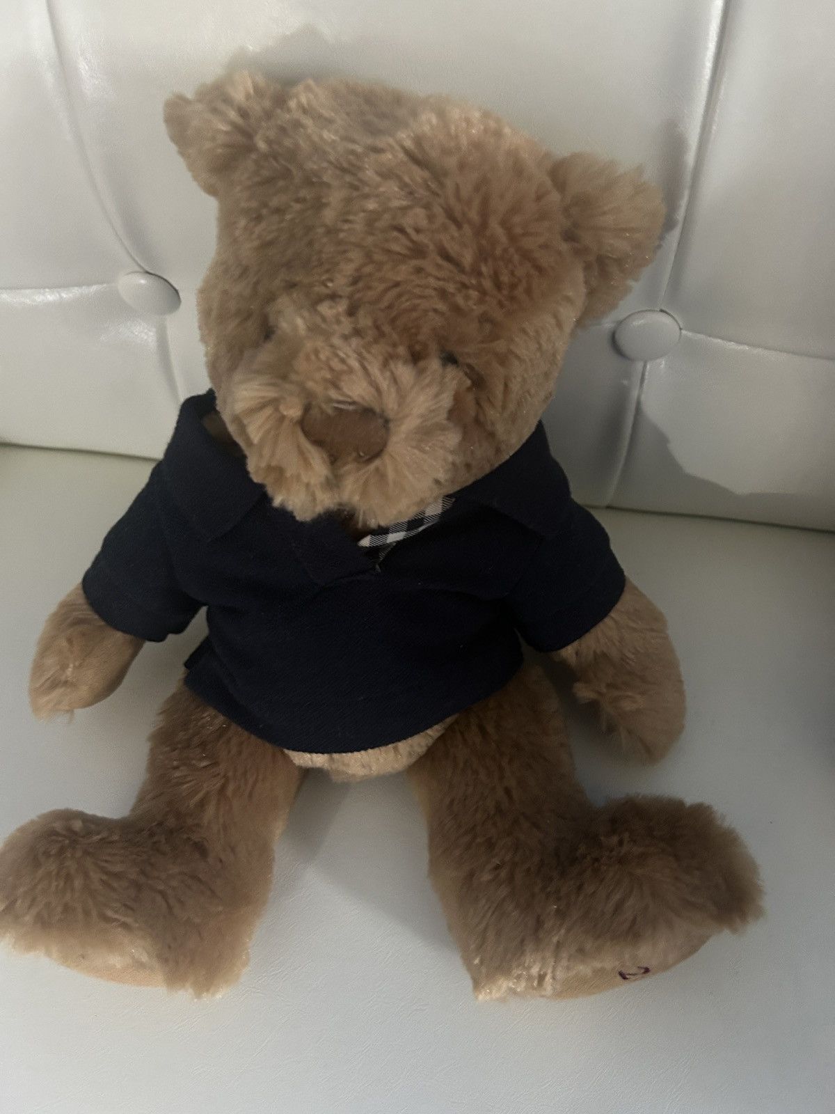 burberry teddy bear brown plaid vintage bucket hat