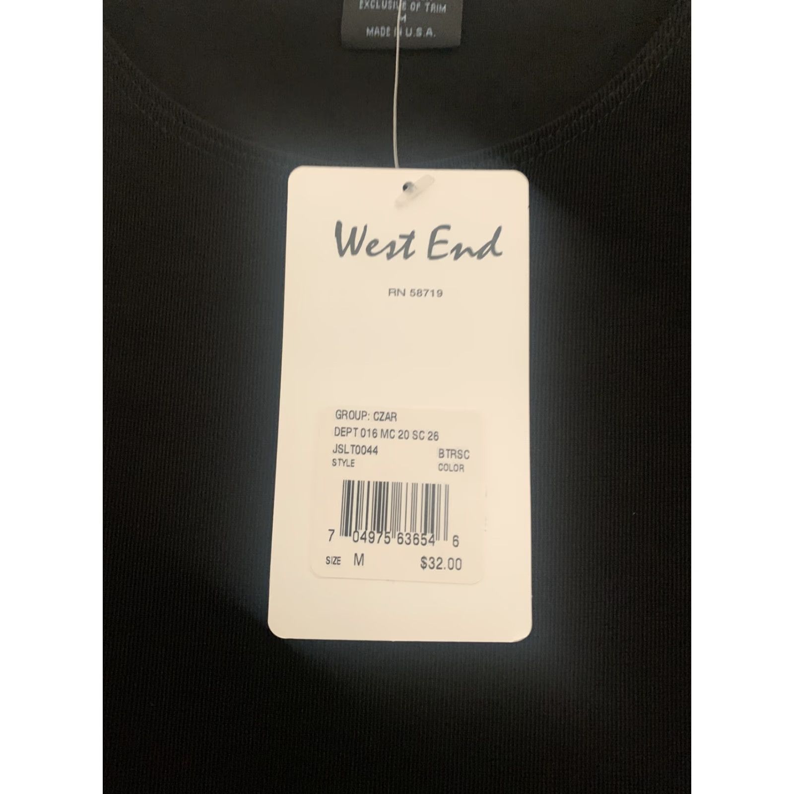 Vintage West End Black Sleeveless Blouse M User: West End Black Sleeveless Blouse M Size M / US 6-8 / IT 42-44 - 2 Thumbnail