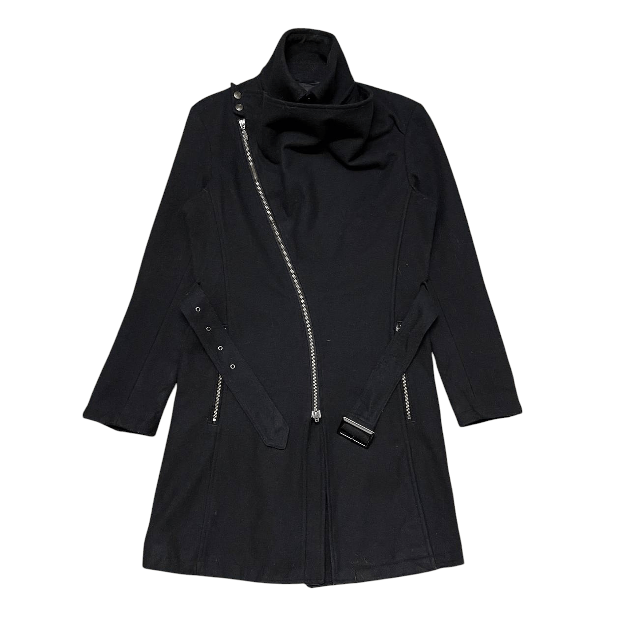 Tornado Mart Rick Owens Inspired Asymmetric Tornado Mart Wool Jacket Size US M / EU 48-50 / 2 - 1 Thumbnail