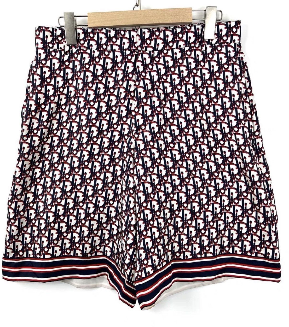 Dior Dior Classic Oblique Full Logo Silk Shorts K12 Size 32" / US 10 / IT 46 - 1 Thumbnail