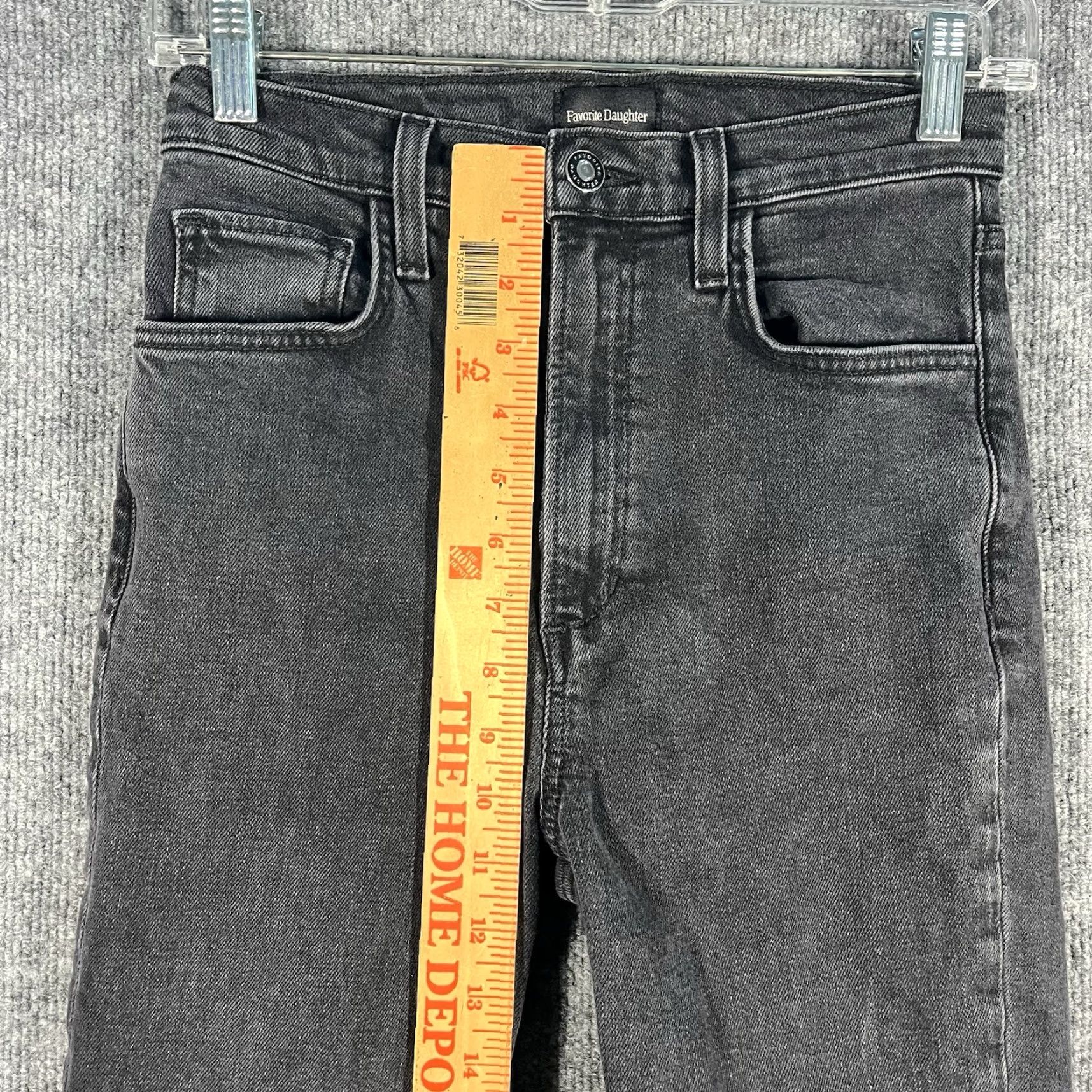 Anthropologie VINTAGE? Wait, it's Anthropologie "Favorite Daughter" The Valentina Tower Super High Rise Cigarette Jeans 26 Black Women Slim Bootcut Size ONE SIZE - 4 Thumbnail