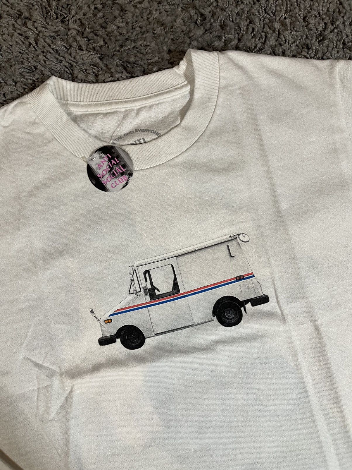 Anti Social Social Club ASSC USPS Mail Truck Tee White Blue Size US S / EU 44-46 / 1 - 5 Thumbnail