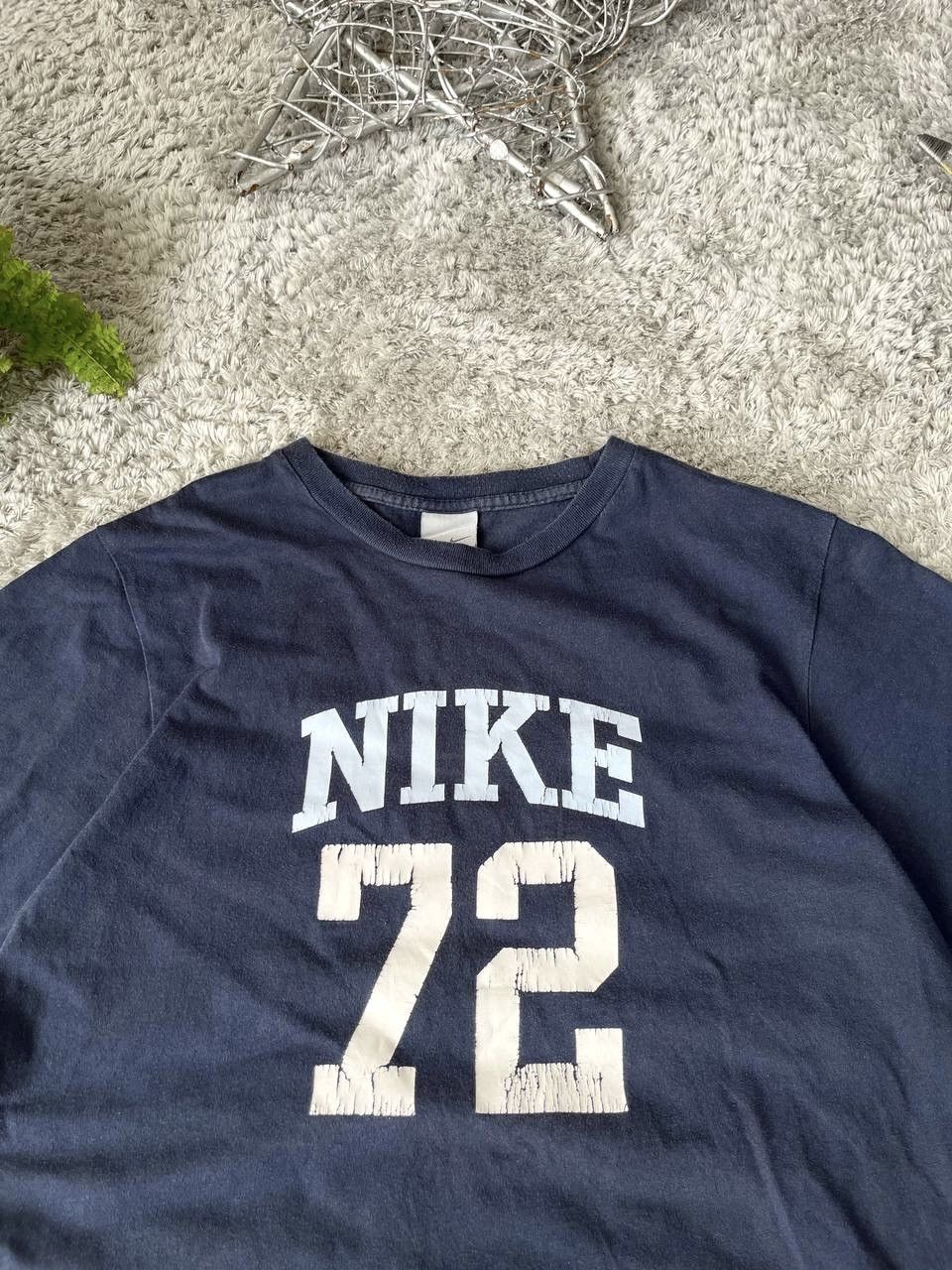 Nike × Vintage 00s Nike Vintage T-Shirt Streetwear Big Logo Swoosh Rare Size US S / EU 44-46 / 1 - 5 Thumbnail