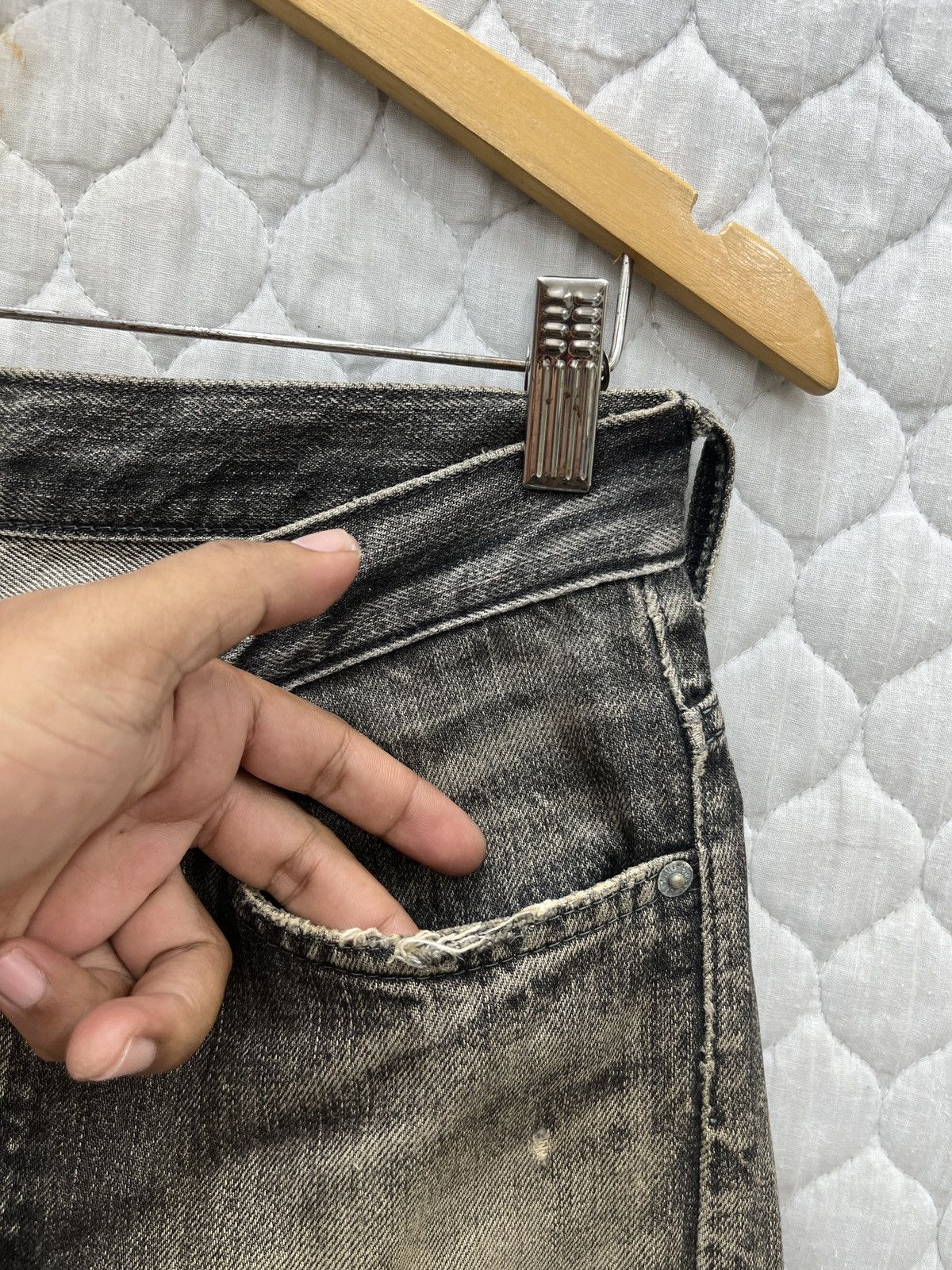 Ships Jet Blue × Vintage 🔥🔥🔥ARCHIVE SHIPS JET BLUE DISTRESSED SELVEDGE DENIM Size US 30 / EU 46 - 7 Thumbnail