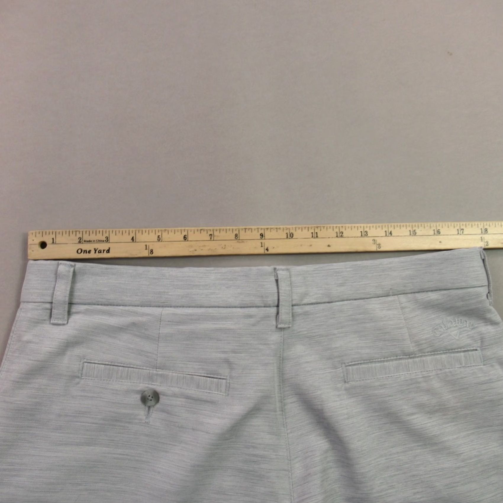Callaway Callaway Shorts Mens 34 Pockets Button Lightweight Outdoors Chino Gray Size US 34 / EU 50 - 6 Thumbnail