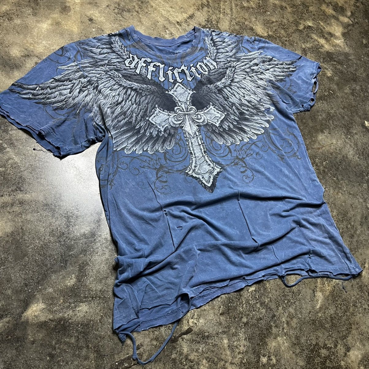 Vintage vintage y2k affliction jesse pinkman style aop tshirt Size US XL / EU 56 / 4 - 3 Thumbnail