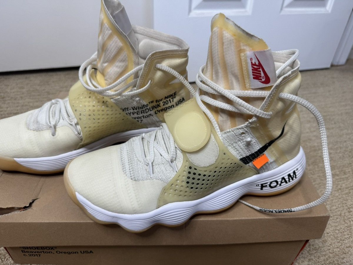Off-White Nike React Hyperdunk 2017 Flyknit x Off White Size US 12 / EU 45 - 10 Thumbnail