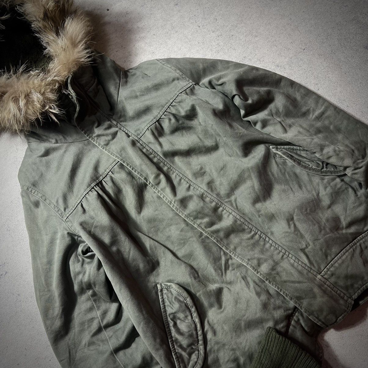 Japanese Brand Crazy Fur Moussy Raccon Gothic Ifsix Lgb Kmrii Style Jacket Size US M / EU 48-50 / 2 - 12 Thumbnail