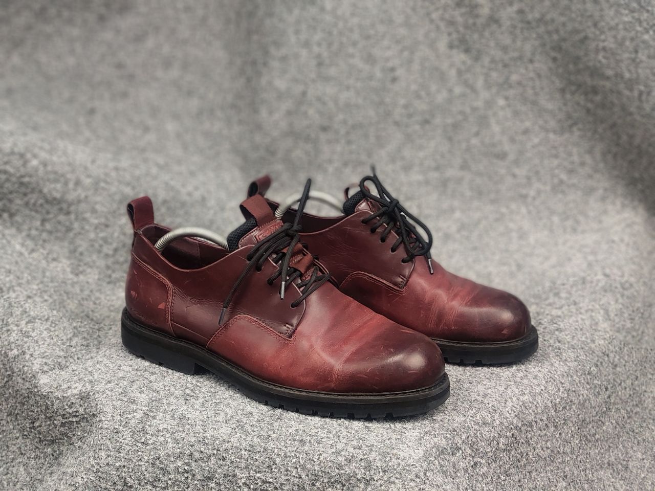 G-Star G Star Raw Dark Burgundy Leather Derby Shoes Avant Garde Size US 11 / EU 44 - 3 Thumbnail