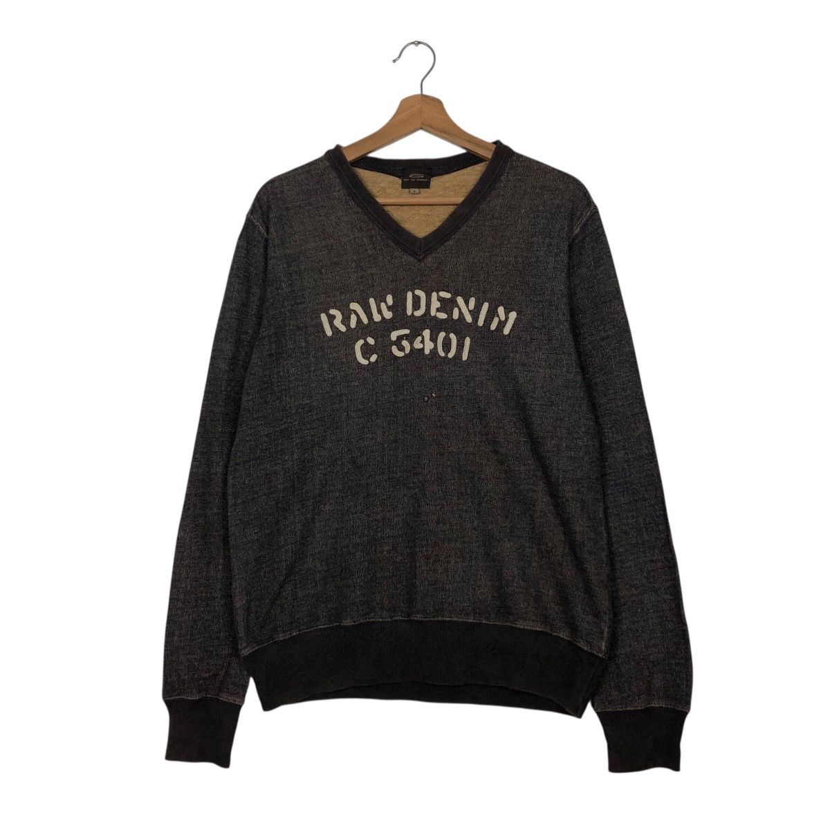 G-Star 📌Vintage Sweatshirt Indigo Design G-Star Raw Denim Big Logo Size US S / EU 44-46 / 1 - 2 Thumbnail