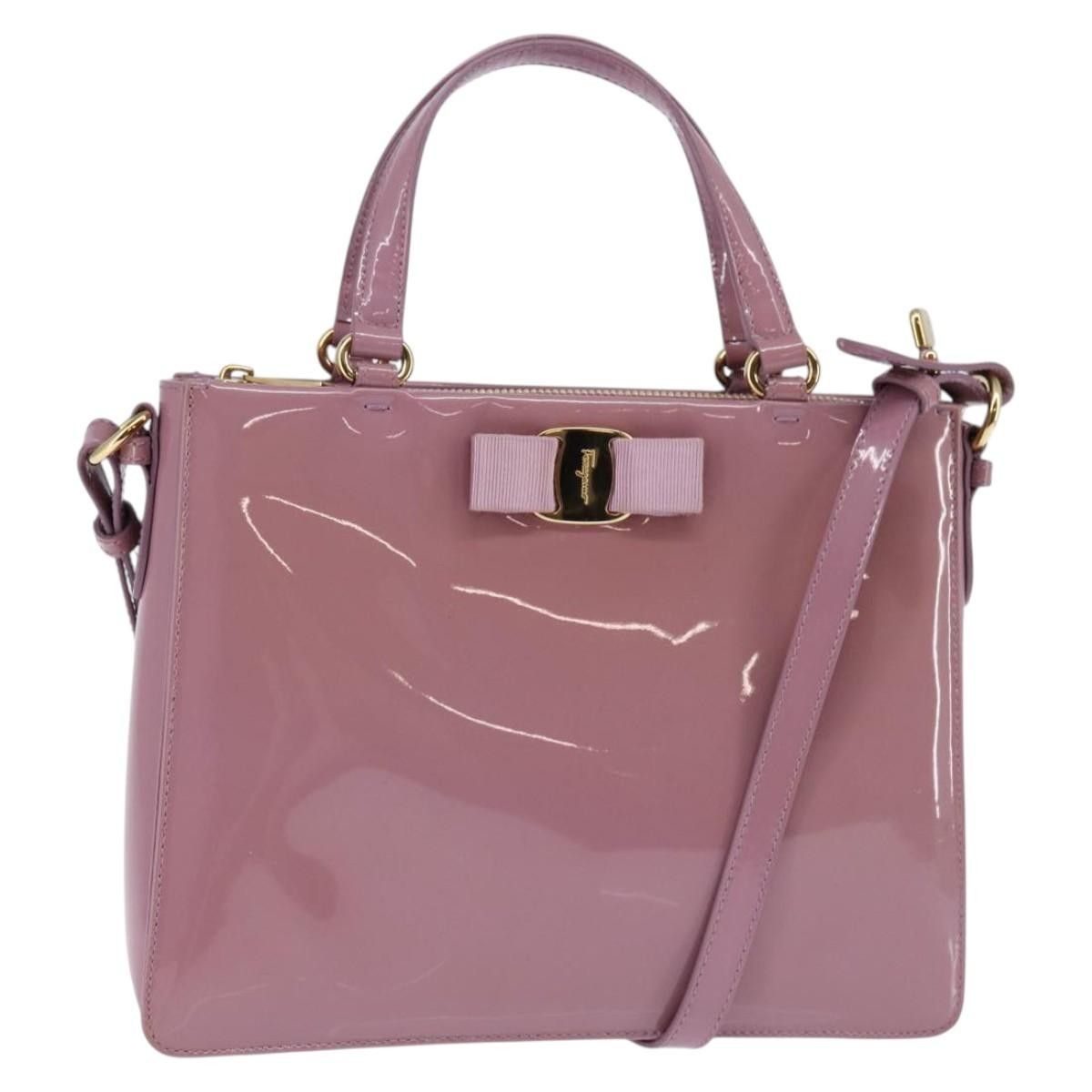 Salvatore Ferragamo Salvatore Ferragamo Vala Handbag Patent leather Size ONE SIZE - 1 Thumbnail
