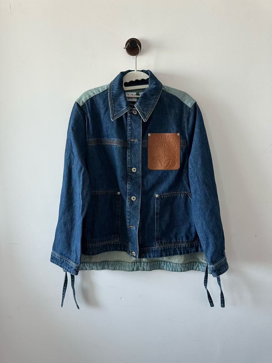 Loewe Loewe Leather Patch Paneled Denim Jacket Size XS / US 0-2 / IT 36-38 - 1 Thumbnail