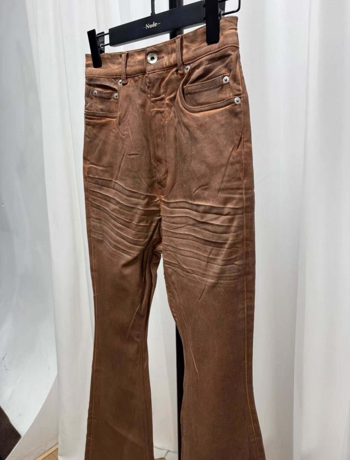 Rick Owens Rick Owens Mud-dyed Flared Pants Size US 28 / EU 44 - 4 Thumbnail