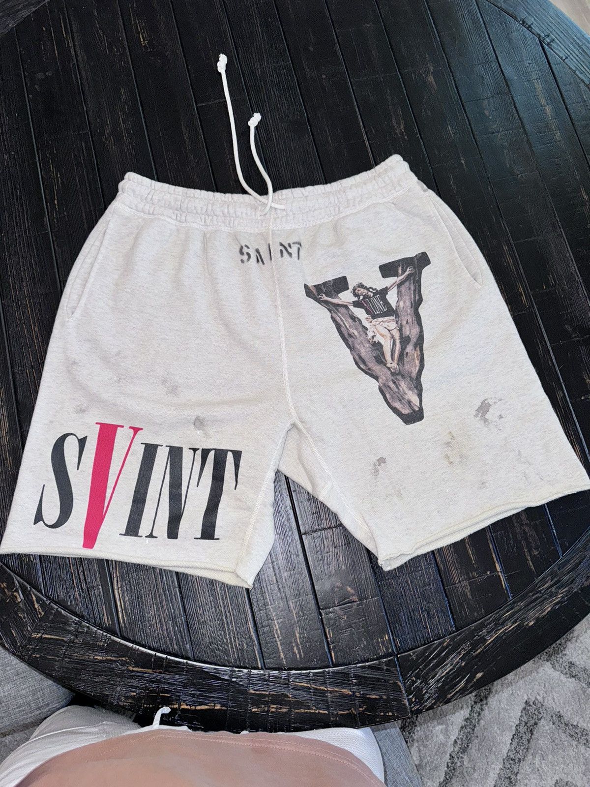 Saint Michael Vlone X Saint Michael Sweat-shorts | Grailed