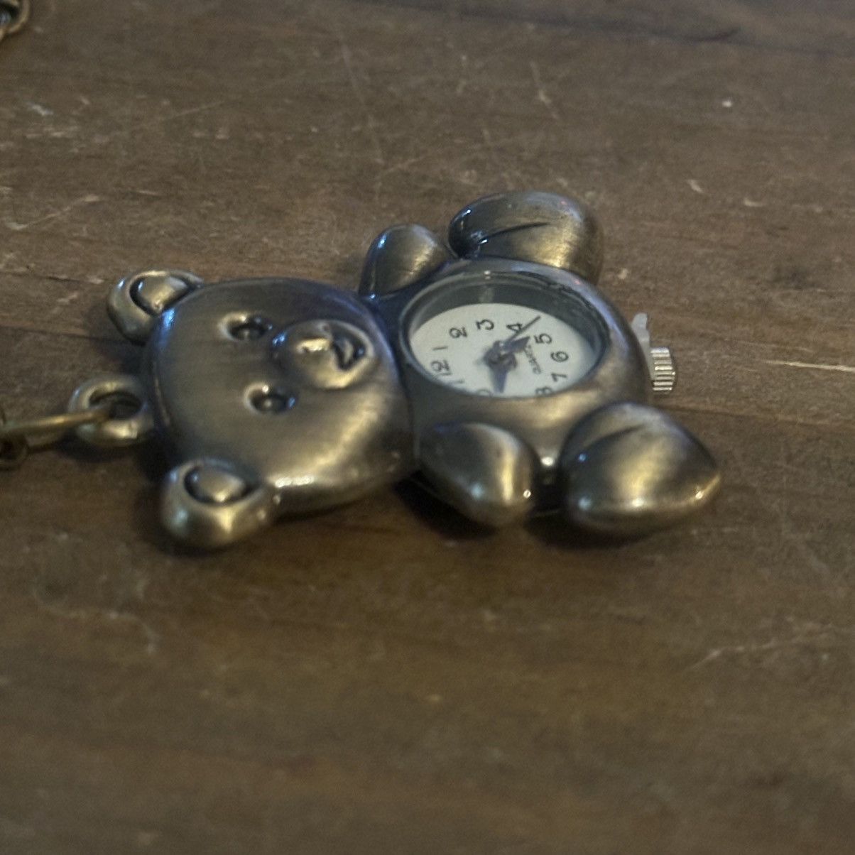 Other Bronze tone teddy bear watch pendant necklace Size ONE SIZE - 5 Thumbnail