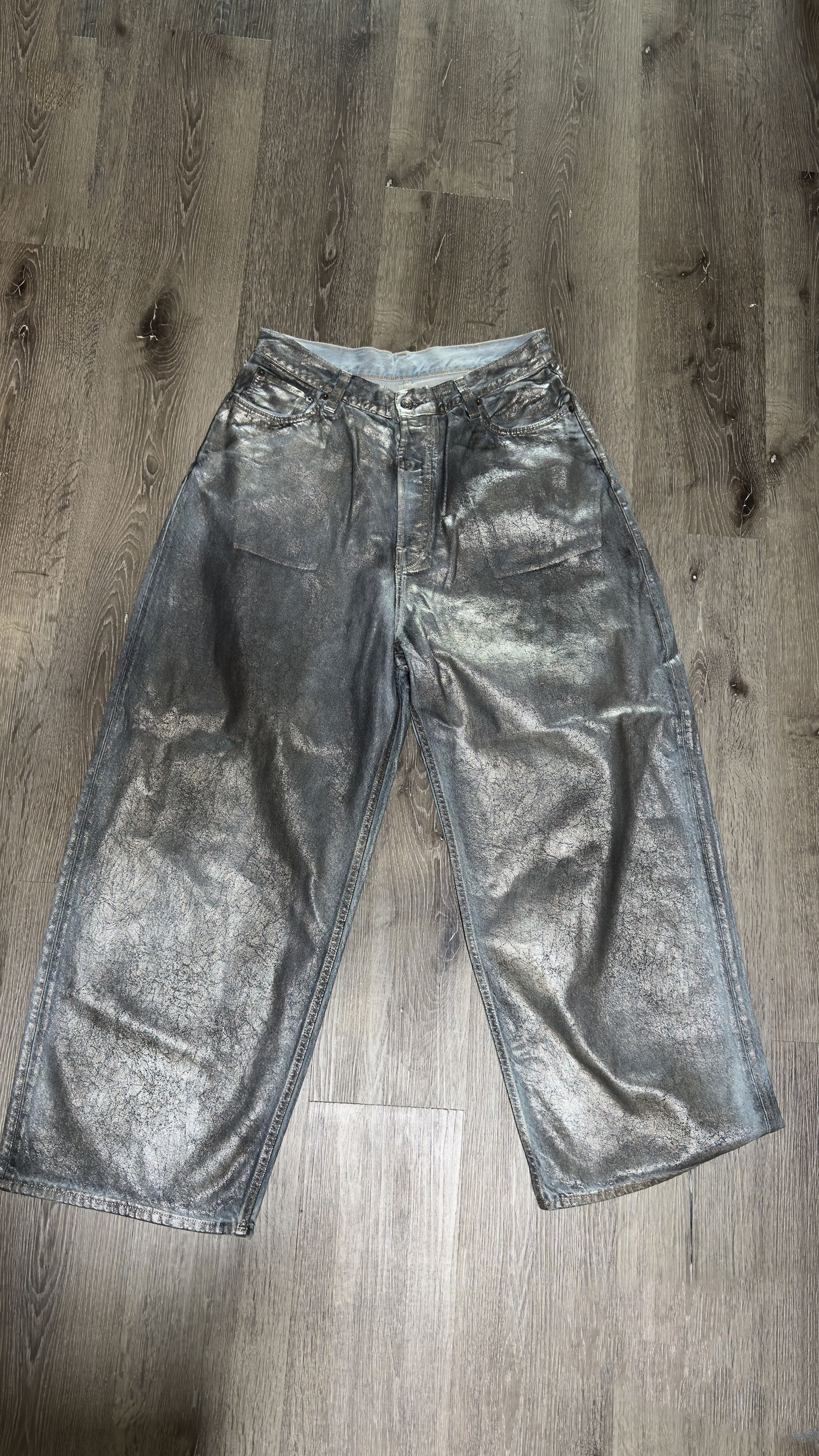 Acne Studios Acne Studios Super Baggy 2023M Silver/Blue Size US 32 / EU 48 - 2 Thumbnail