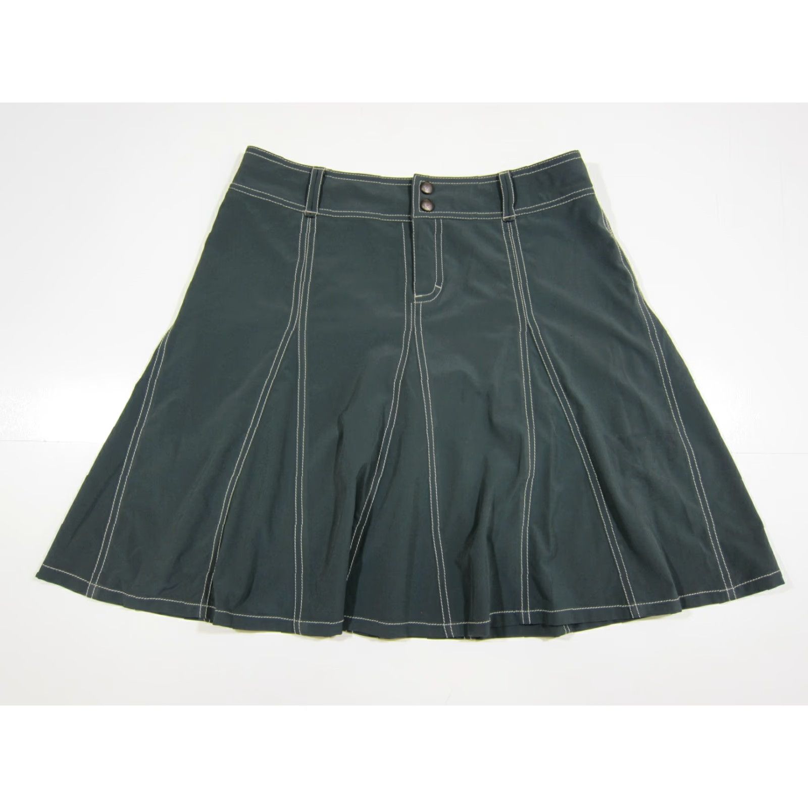 Athleta Athleta Grey Stretch Active Run Yoga Travel Hike A-Skirt Women Size 8 Size 30" / US 8 / IT 44 - 5 Thumbnail