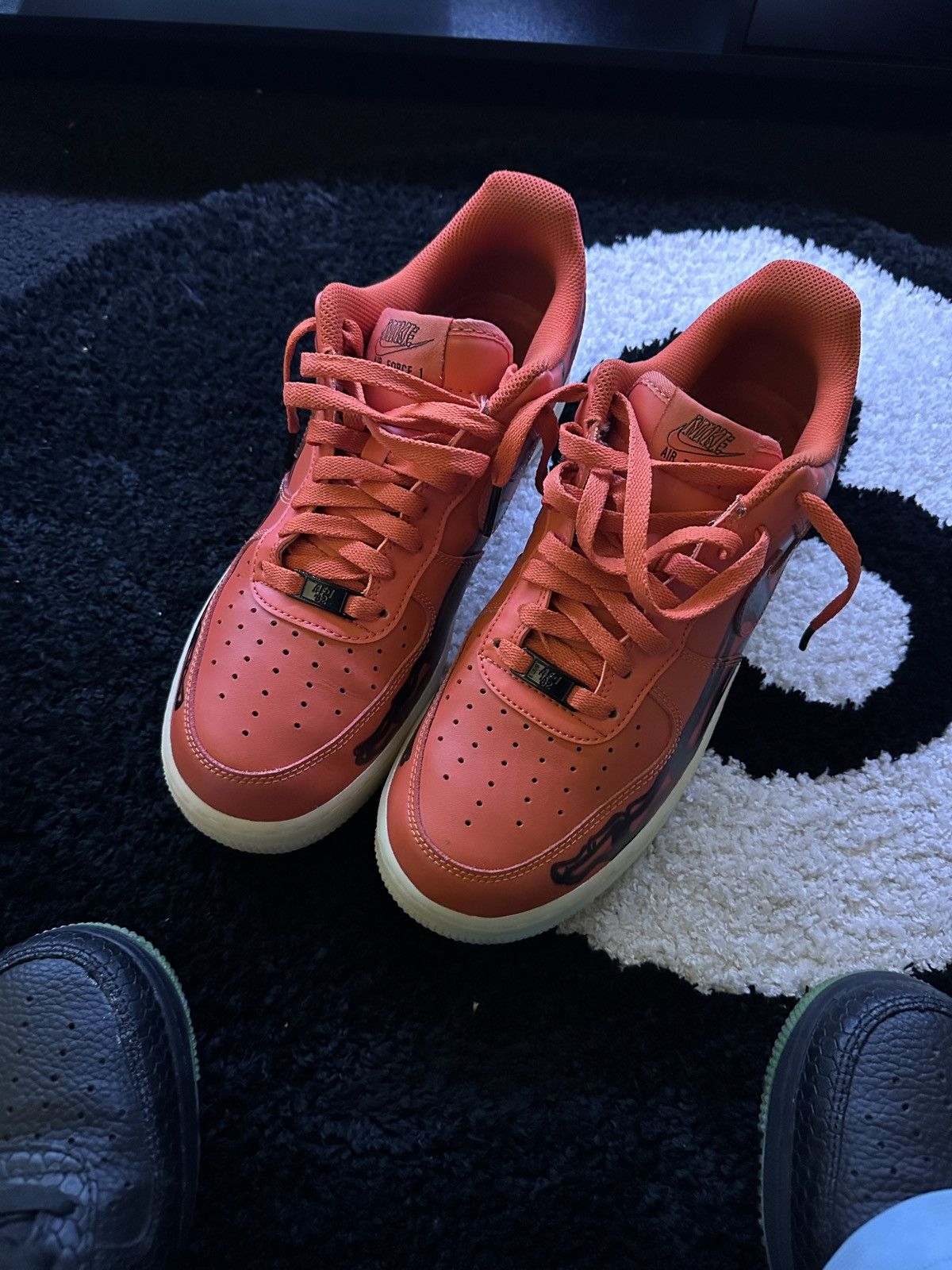 Nike Nike AF1 Orange Skeleton Size US 10 / EU 43 - 2 Thumbnail