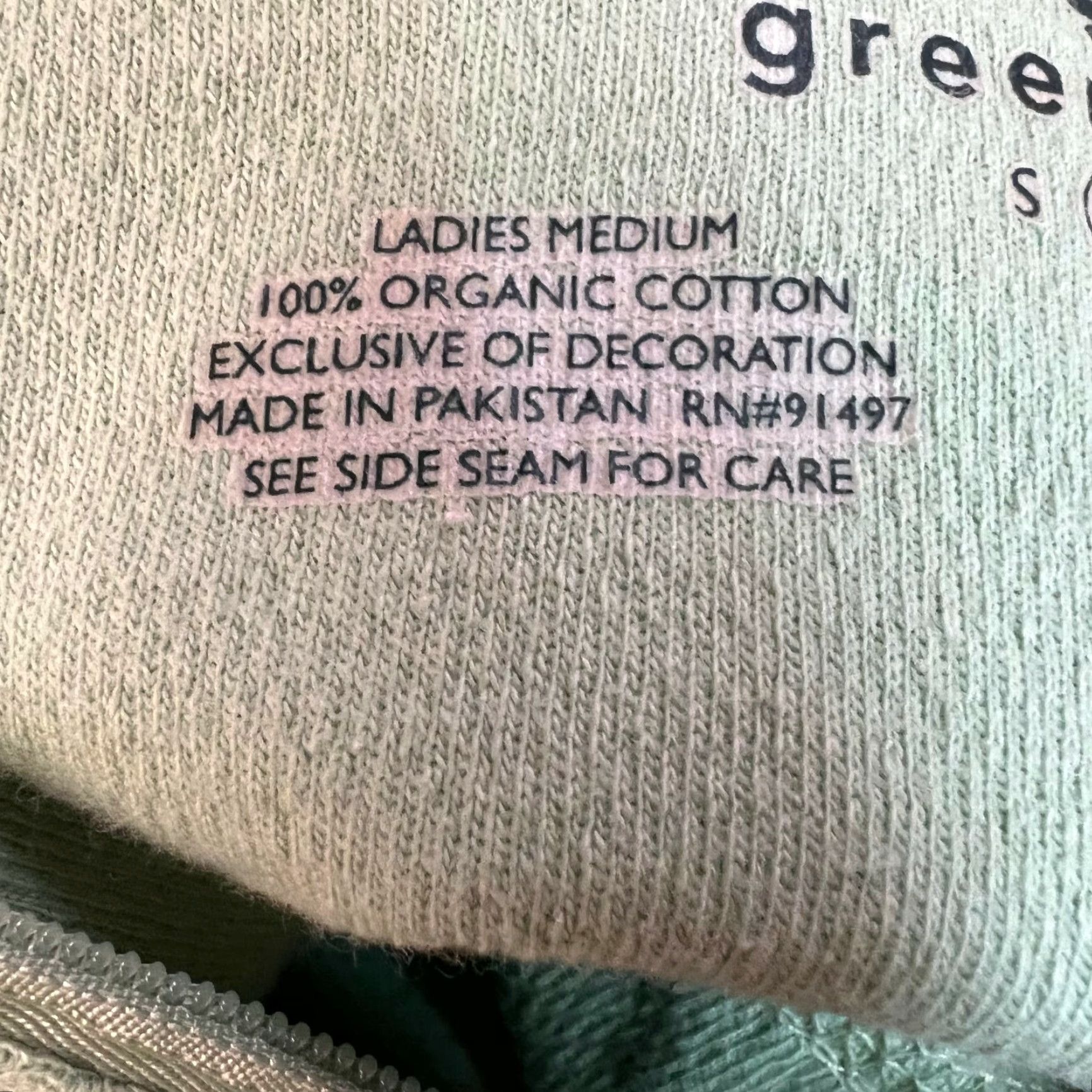 Vintage Green Source Womens Green Long Sleeves 1/4 Zip Pullover Cotton Sweatshirt Size M Size M / US 6-8 / IT 42-44 - 7 Thumbnail