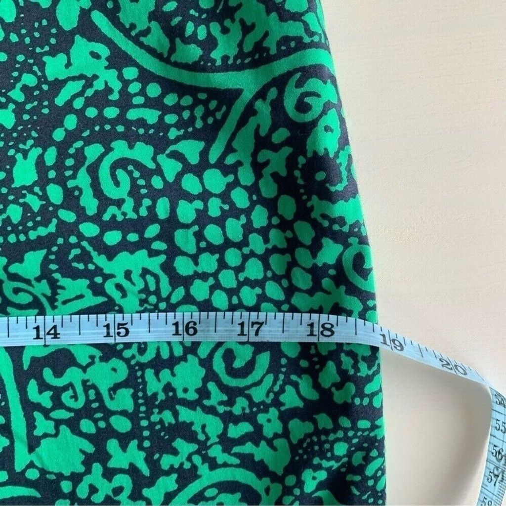 Ann Taylor Ann Taylor Factory Green Patterned Mini Pencil Skirt Size 4 Size 27" / US 4 / IT 40 - 10 Thumbnail