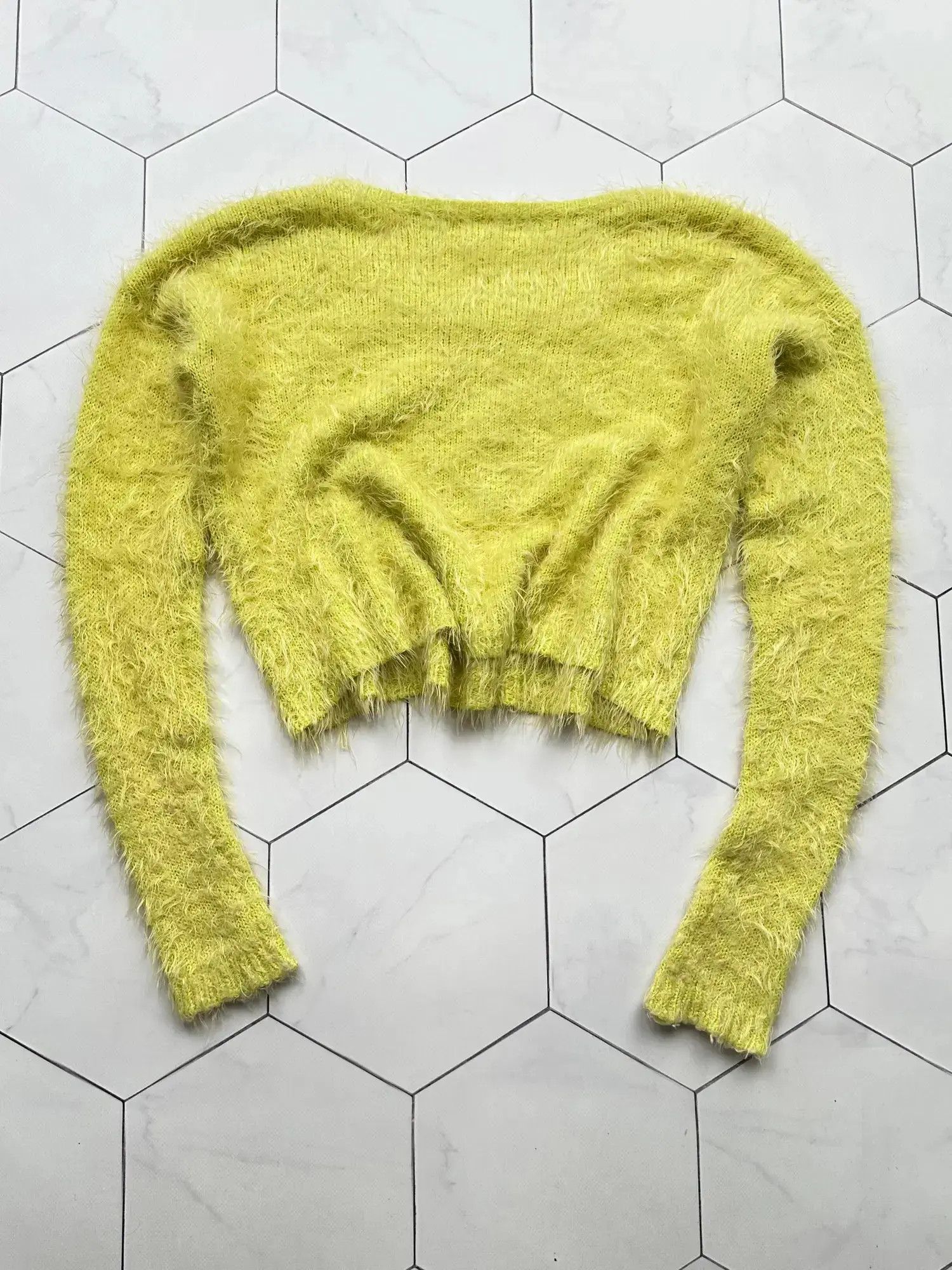 Vintage Vintage Cropped Mohair Sweater (B439)E2 Size M / US 6-8 / IT 42-44 - 4 Thumbnail