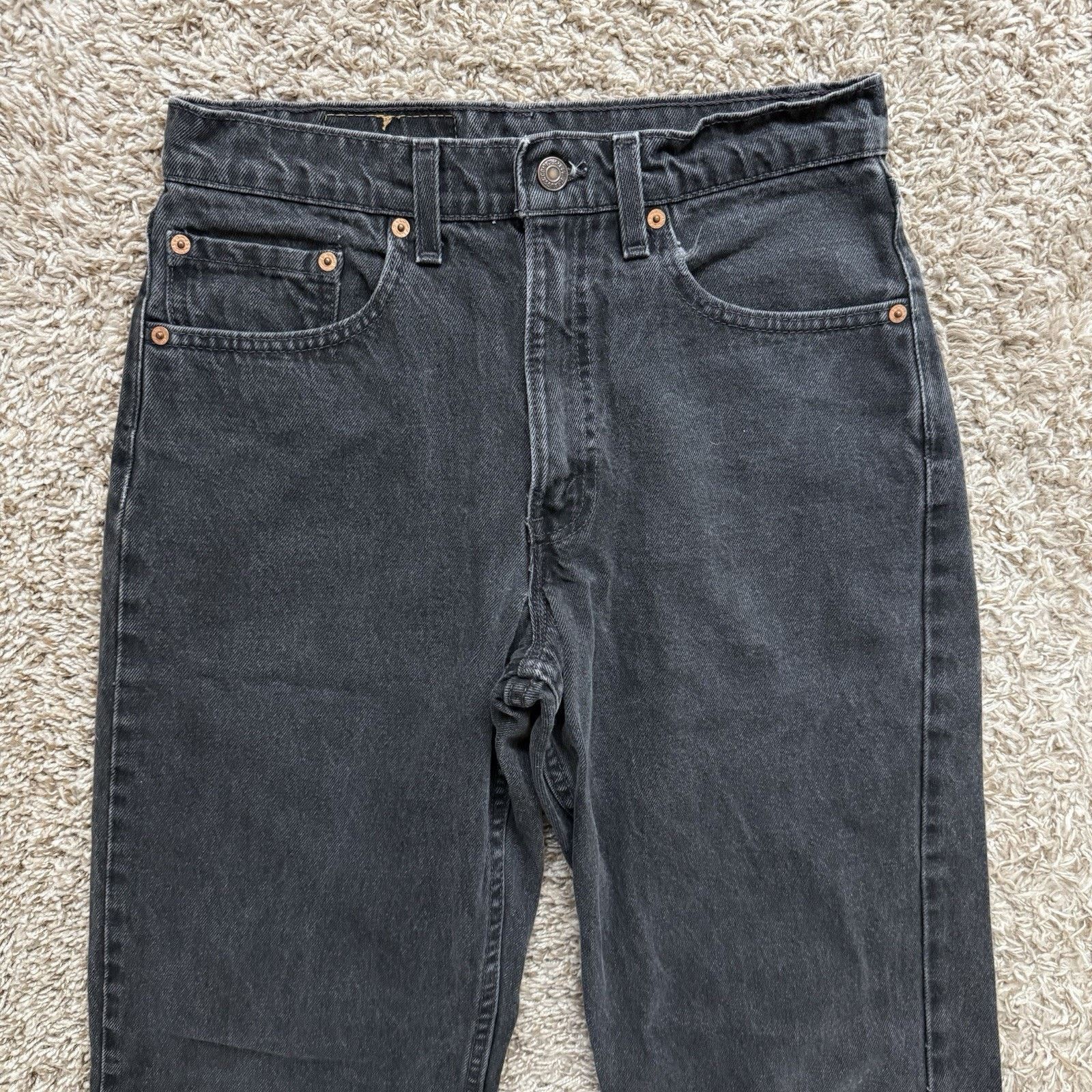 Levi's × Vintage Vintage Levi’s Made In USA 550 Relaxed Fit Black Denim Jeans Size US 28 / EU 44 - 8 Thumbnail