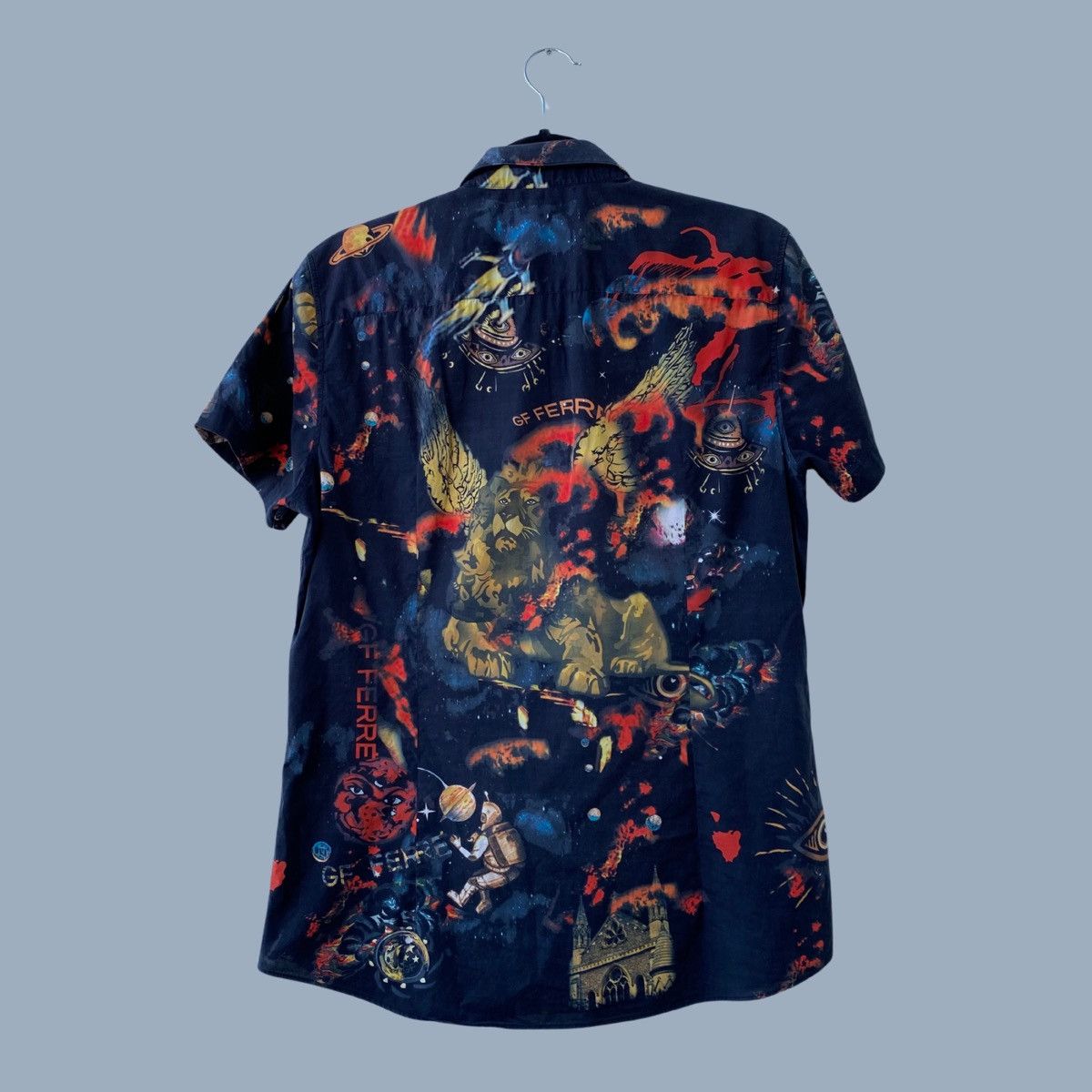 GF Ferre × Gianfranco Ferre Rare vintage Graphic polo Size XL / US 12-14 / IT 48-50 - 2 Thumbnail
