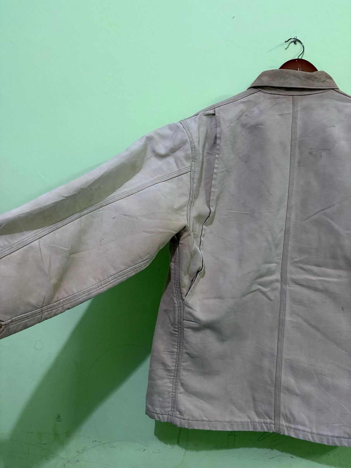 Carhartt VTG 90's CARHARTT Worker Wear Chore Jakcet Michigan Design Size US L / EU 52-54 / 3 - 8 Thumbnail