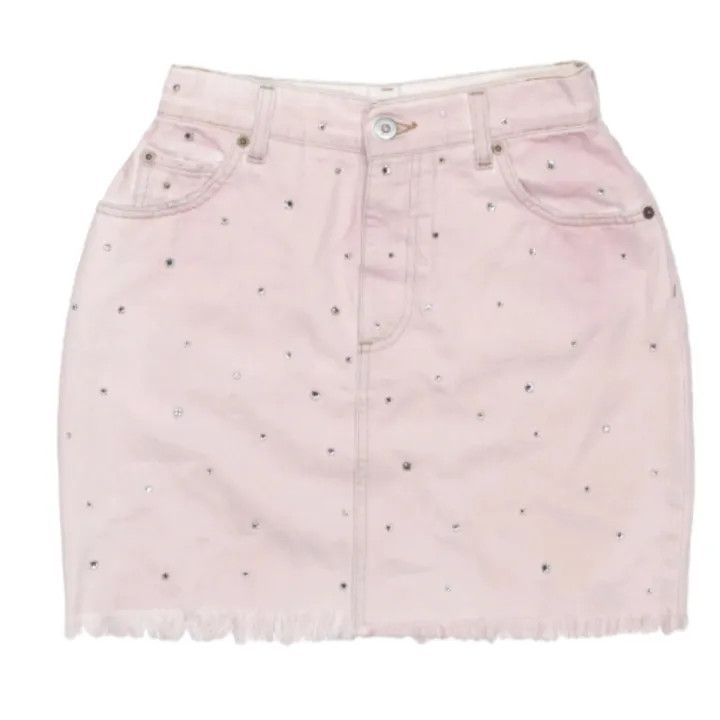 Miu Miu Miu Miu Casual Pink Button Skirt 0079 Size 40" / US 18 - 1 Thumbnail