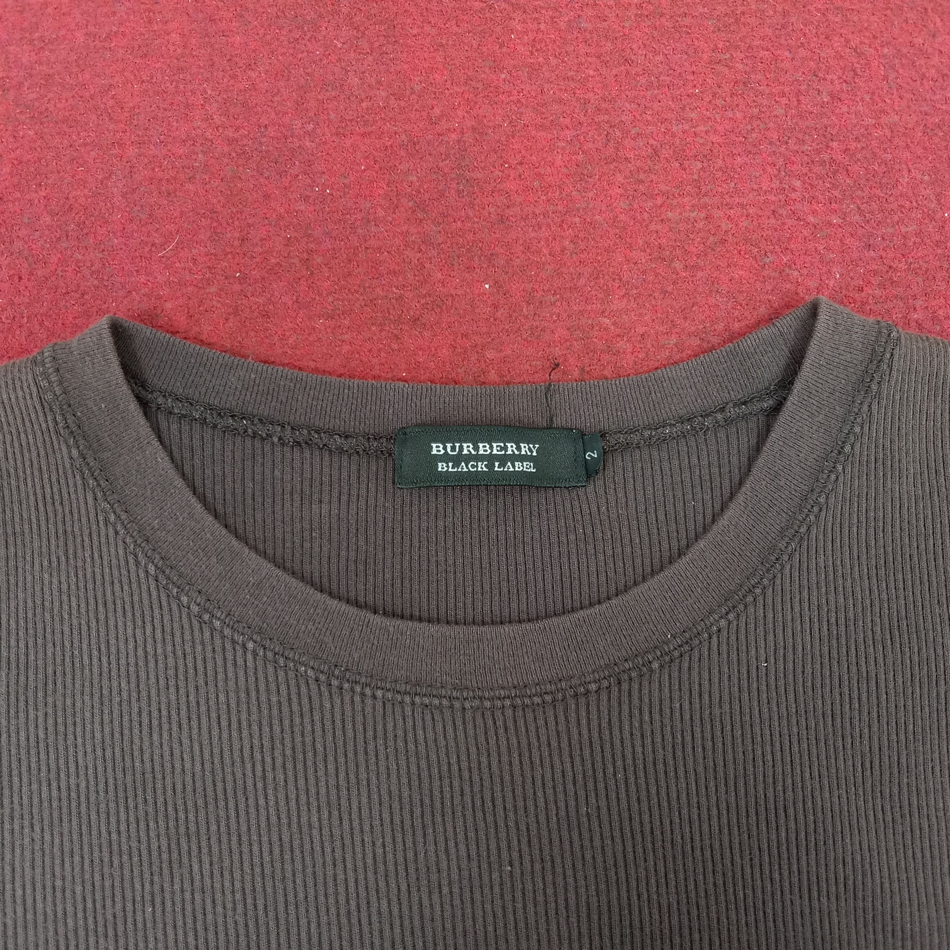 Burberry × Vintage Burberry Black Label Nova Check Pocket Design Tshirt Size M / US 6-8 / IT 42-44 - 4 Thumbnail