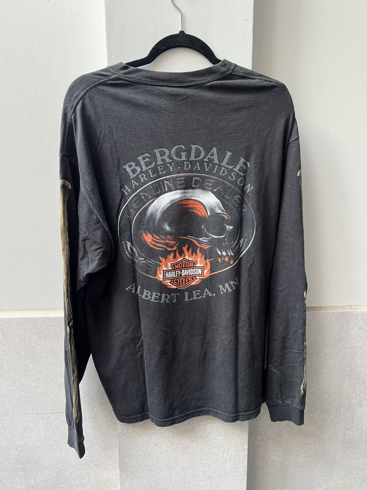 Harley Davidson Harley Davidson Skeleton 2000s Vintage Size US XL / EU 56 / 4 - 5 Thumbnail
